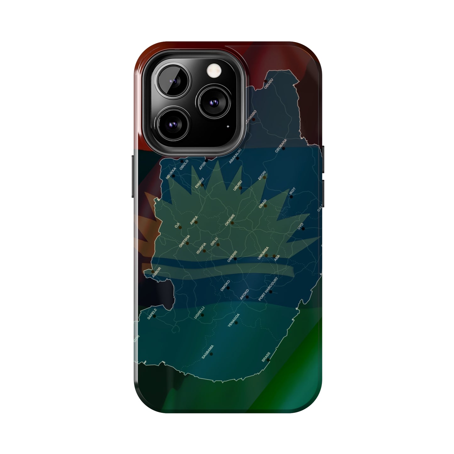 United States of Biafra Map Plain - Tough iPhone Cases (iPhone 7, 8, X, 11, 12, 13, 14, 15)
