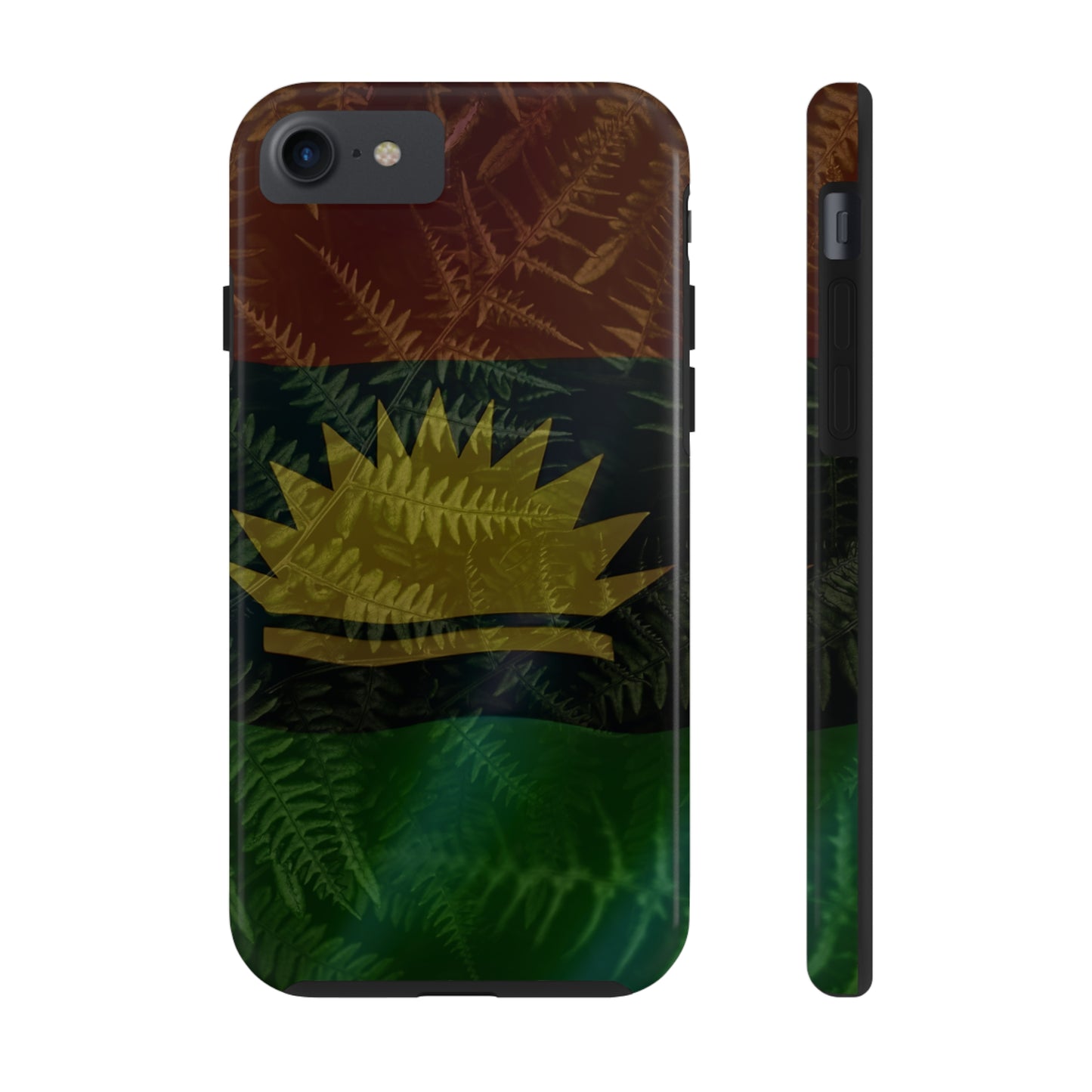 United States of Biafra Flag Plant Leaves - Tough iPhone Cases (iPhone 7, 8, X, 11, 12, 13, 14, 15)