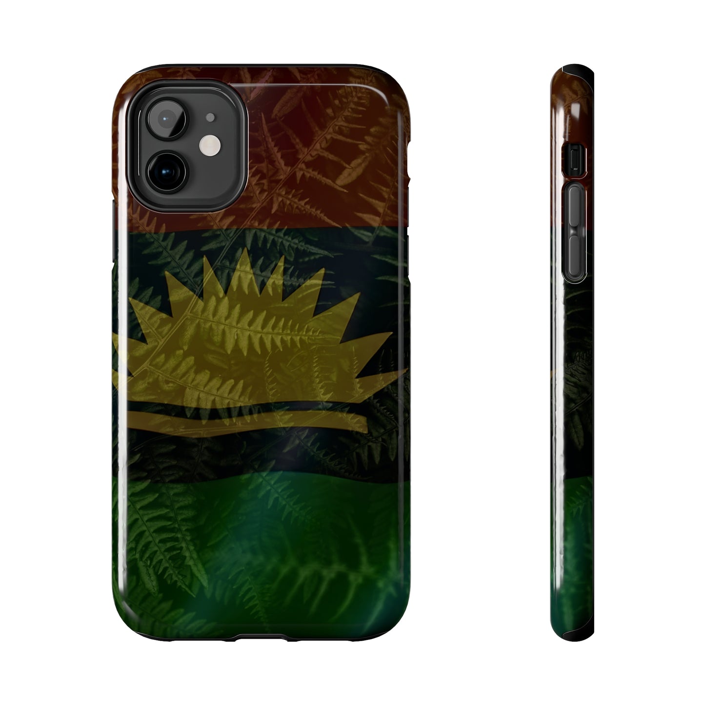 United States of Biafra Flag Plant Leaves - Tough iPhone Cases (iPhone 7, 8, X, 11, 12, 13, 14, 15)