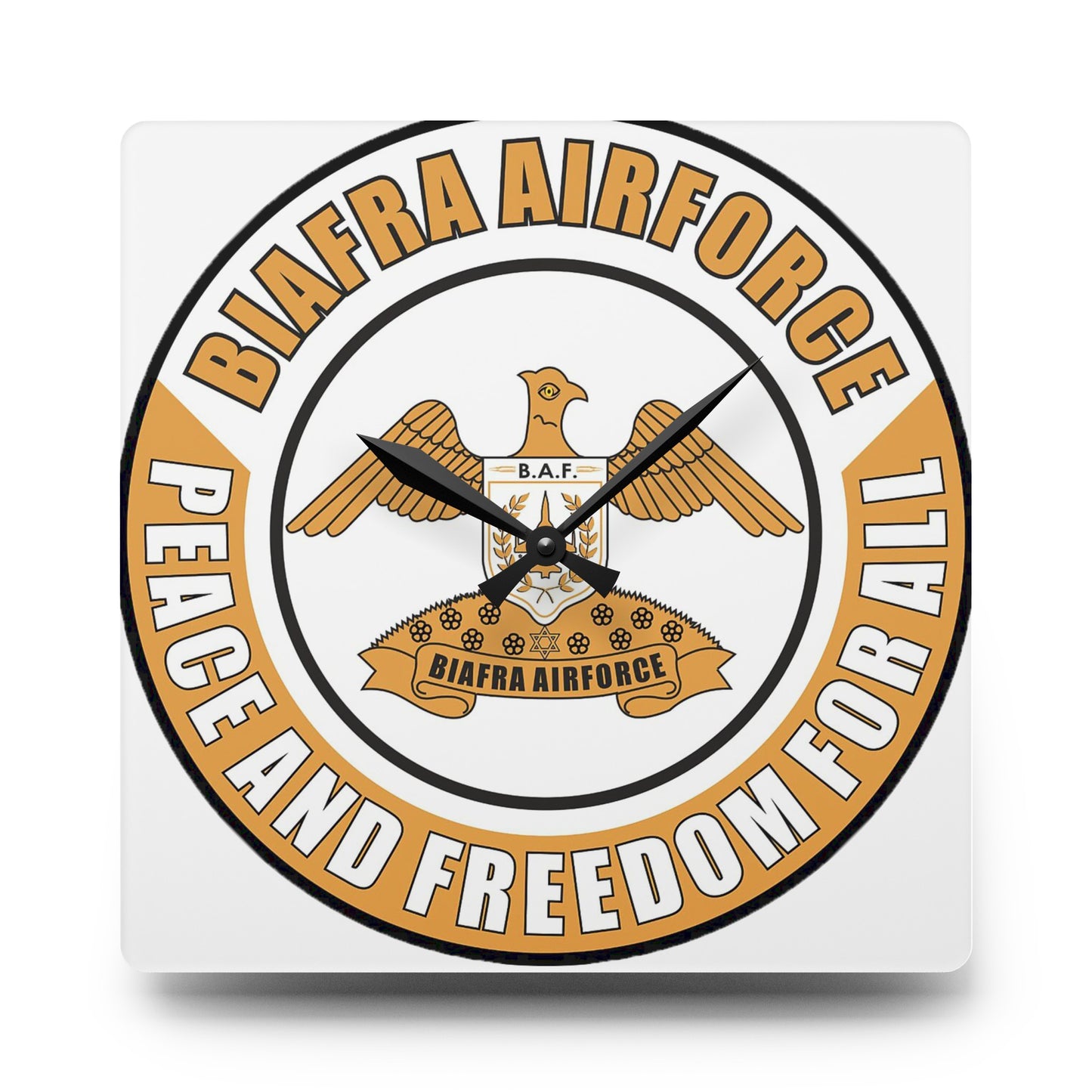 Biafra Air Force Acrylic Wall Clock