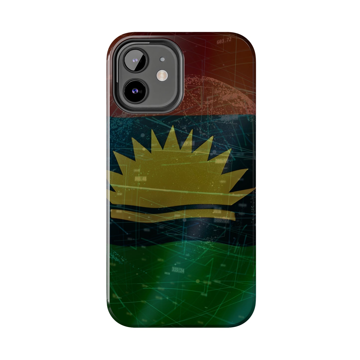 Coordinate Expression. United States of Biafra - Tough iPhone Cases (iPhone 7, 8, X, 11, 12, 13, 14, 15)