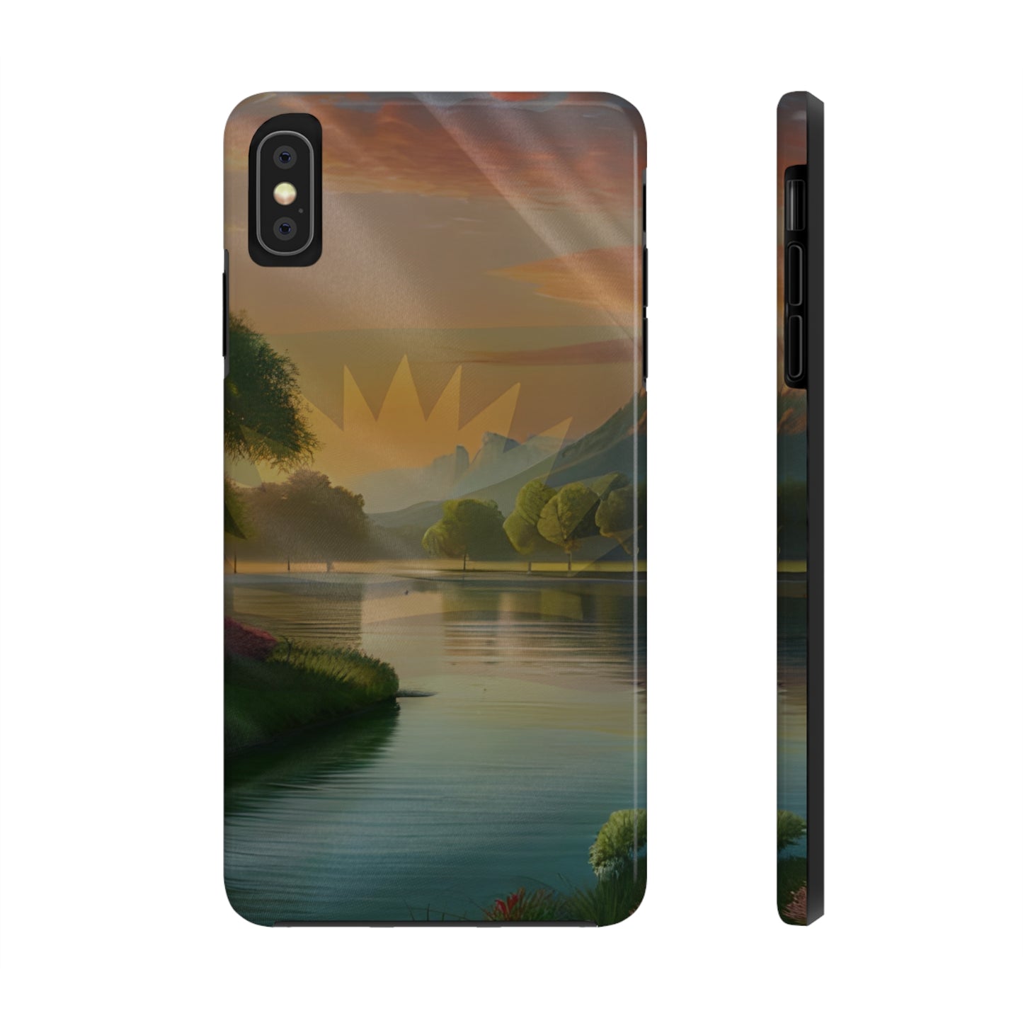 Neighborhood Pond, United States of Biafra - Tough iPhone Cases (iPhone 7, 8, X, 11, 12, 13, 14, 15)