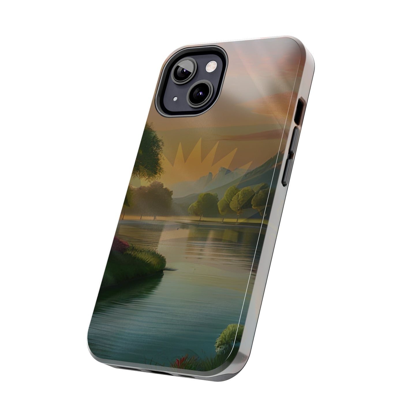 Neighborhood Pond, United States of Biafra - Tough iPhone Cases (iPhone 7, 8, X, 11, 12, 13, 14, 15)