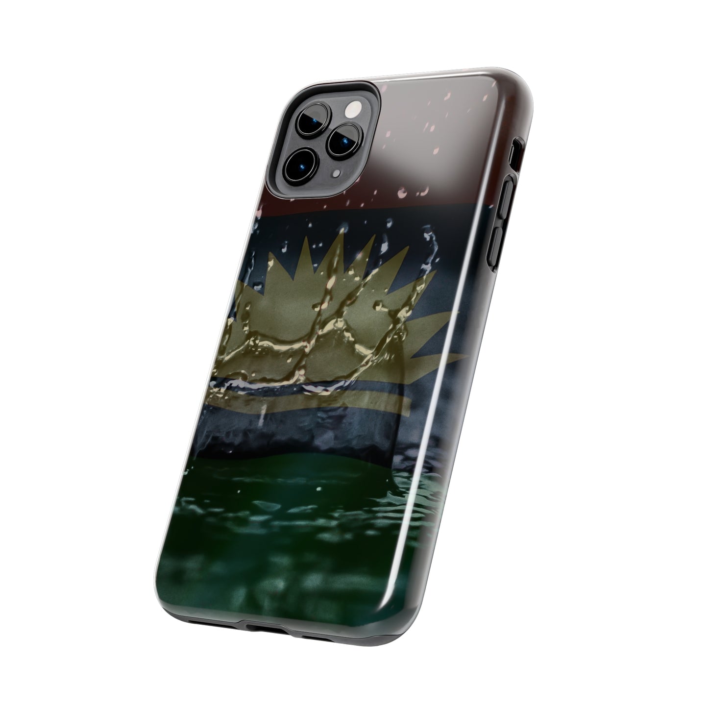 Rain Droplets, United States of Biafra - Tough iPhone Cases (iPhone 7, 8, X, 11, 12, 13, 14, 15)