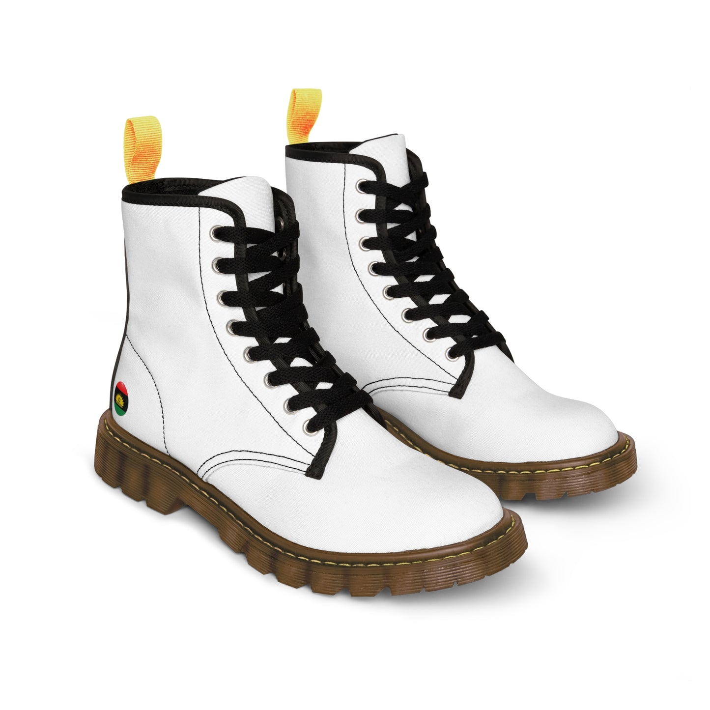 White Men's Canvas Boots