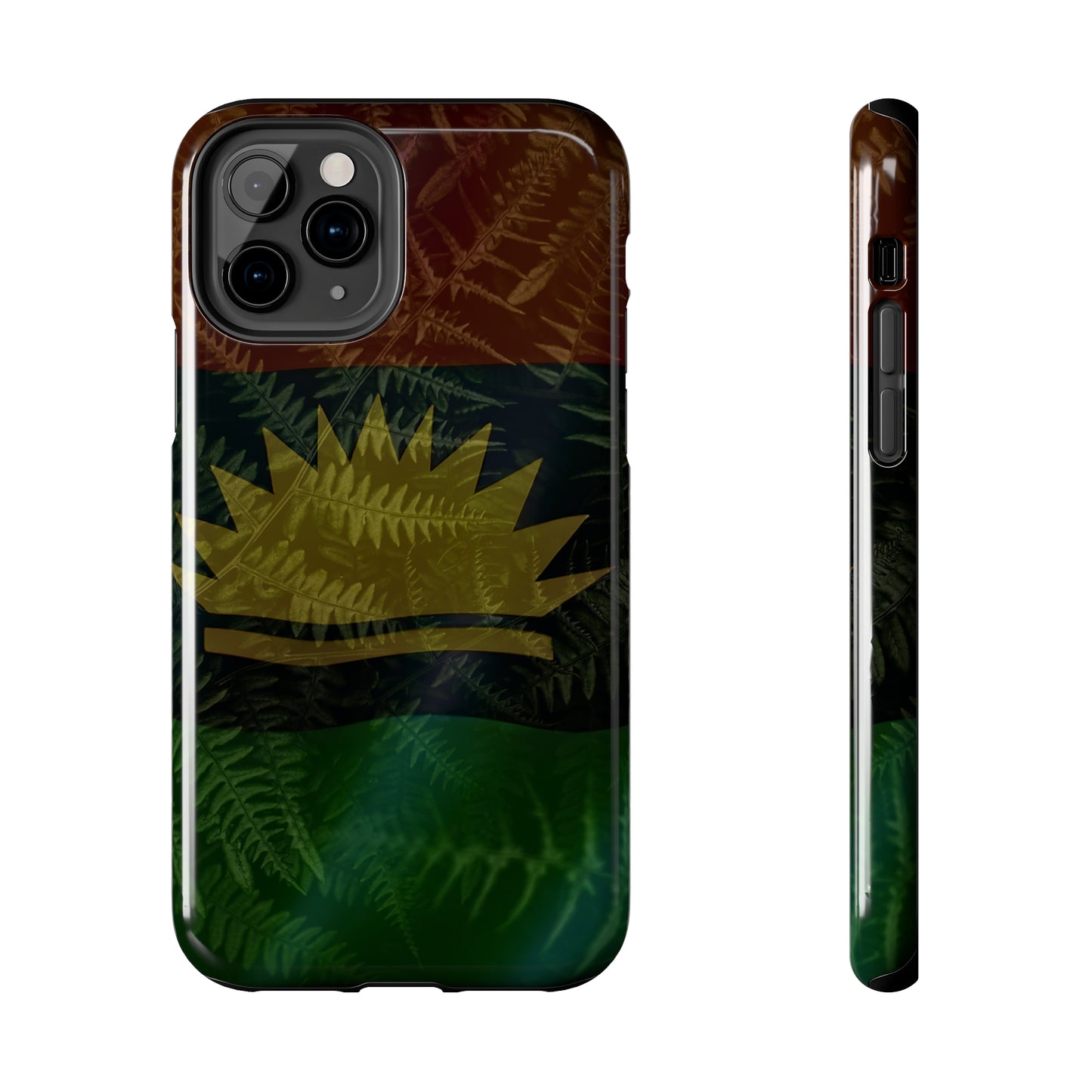 United States of Biafra Flag Plant Leaves - Tough iPhone Cases (iPhone 7, 8, X, 11, 12, 13, 14, 15)