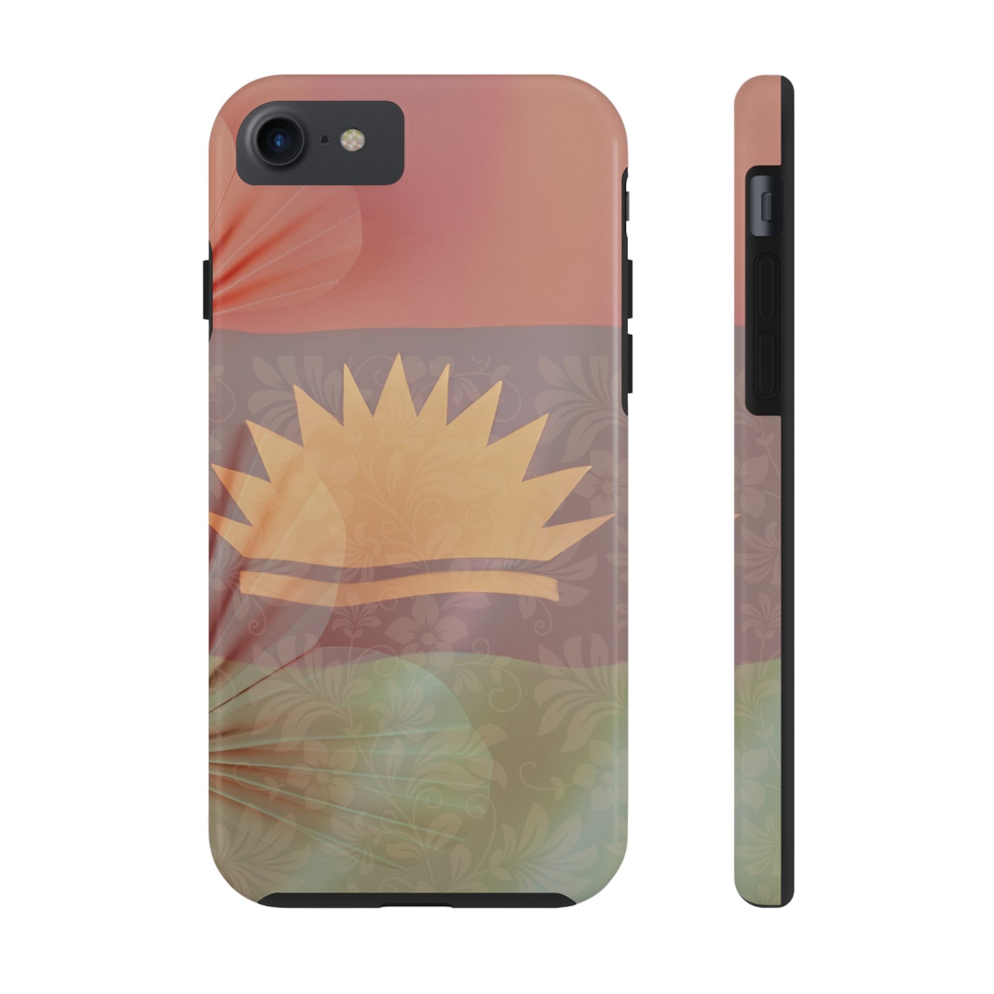 United States of Biafra Flag Flower Blend 5 - Tough iPhone Cases (iPhone 7, 8, X, 11, 12, 13, 14, 15)
