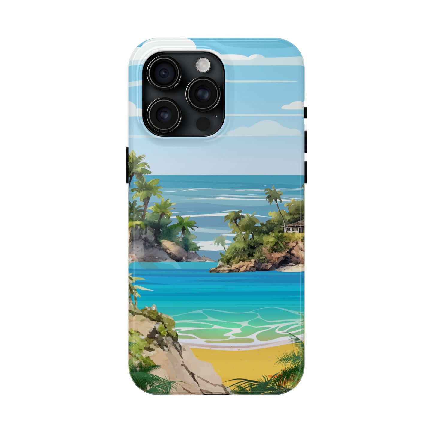 Island - Tough iPhone Cases (iPhone 7, 8, X, 11, 12, 13, 14, 15)
