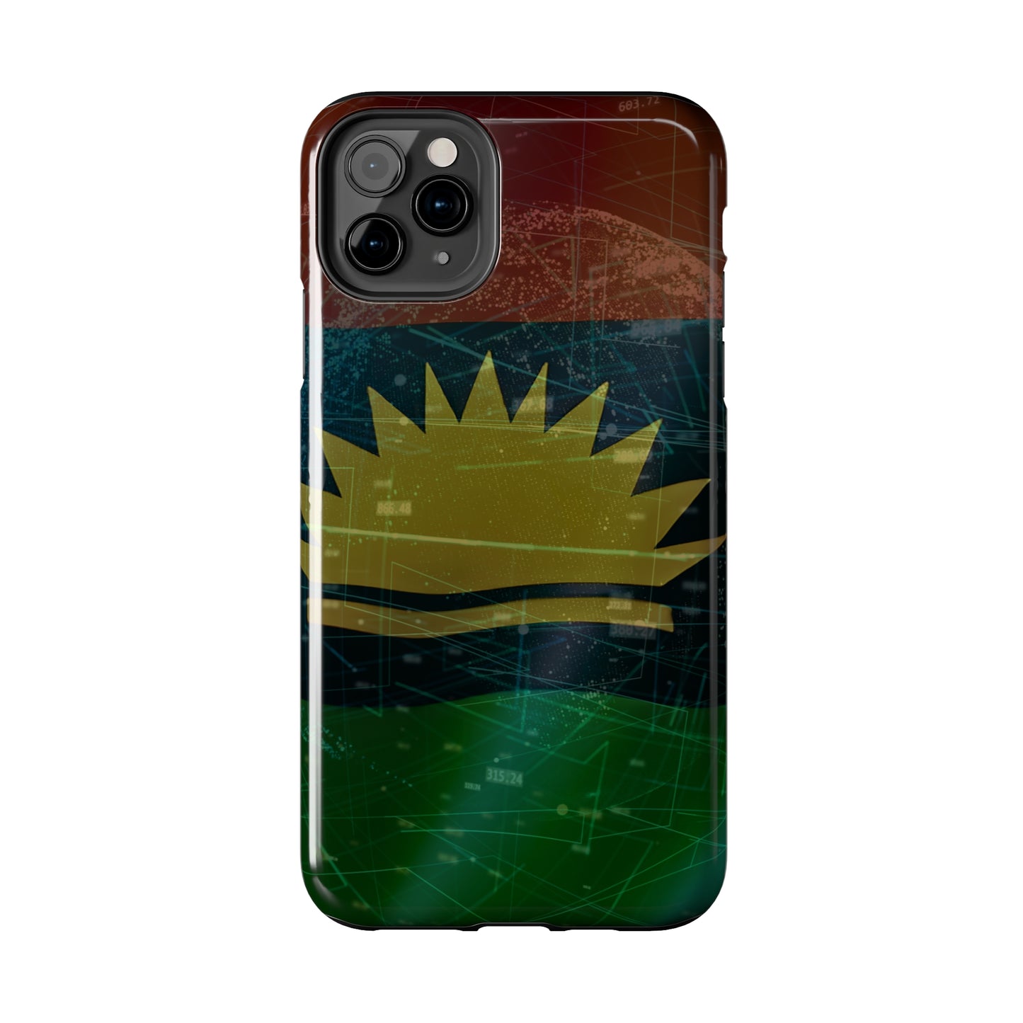 Coordinate Expression. United States of Biafra - Tough iPhone Cases (iPhone 7, 8, X, 11, 12, 13, 14, 15)