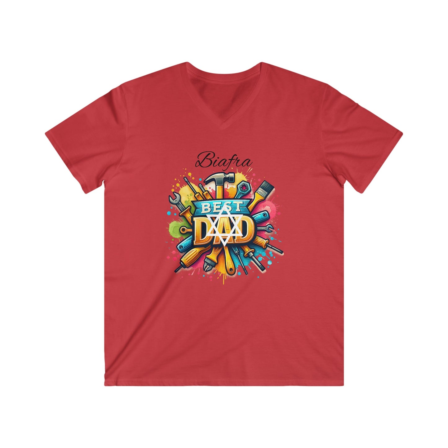 Biafra Best Dad V-Neck (USA)