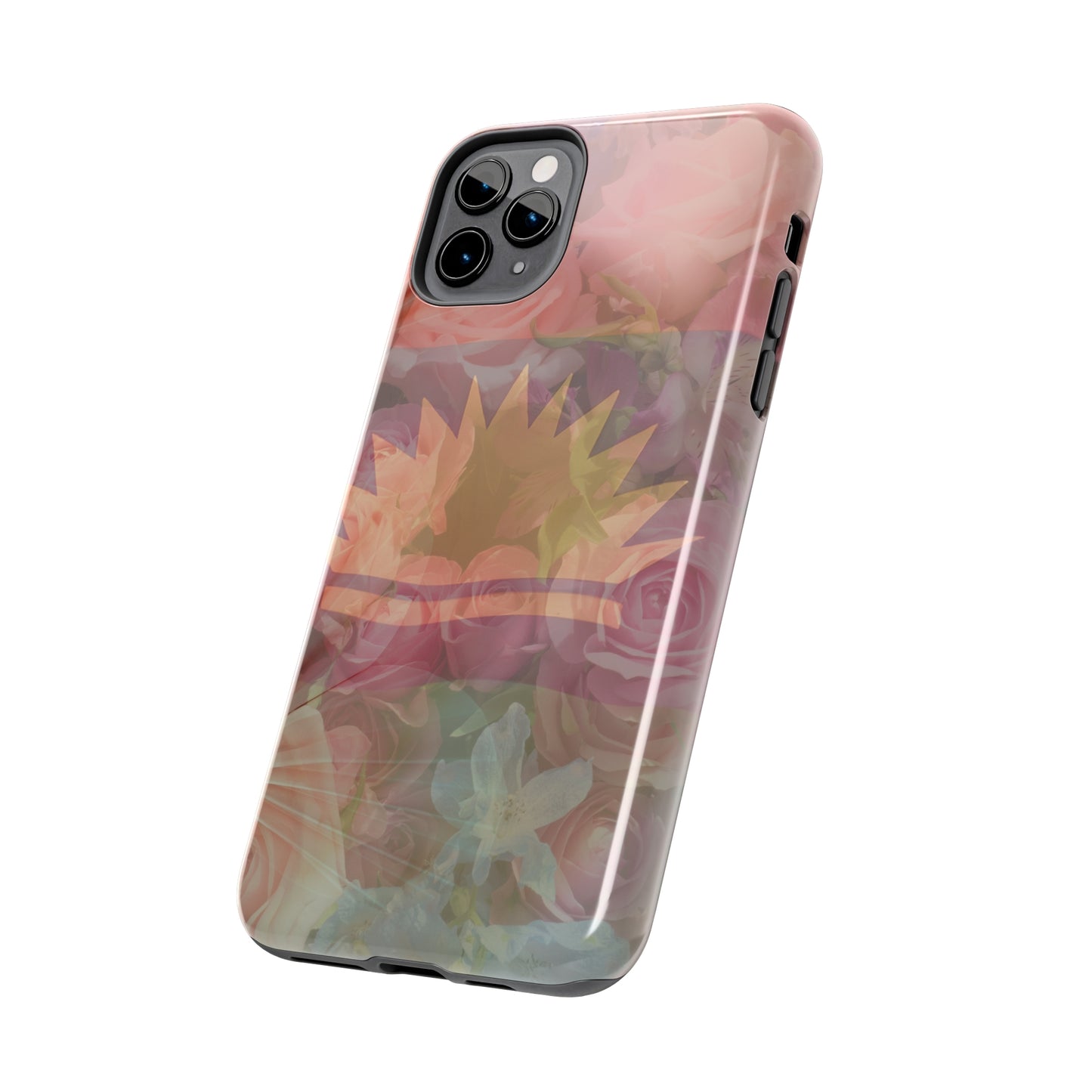 United States of Biafra Flag Flower Blend 3 - Tough iPhone Cases (iPhone 7, 8, X, 11, 12, 13, 14, 15)