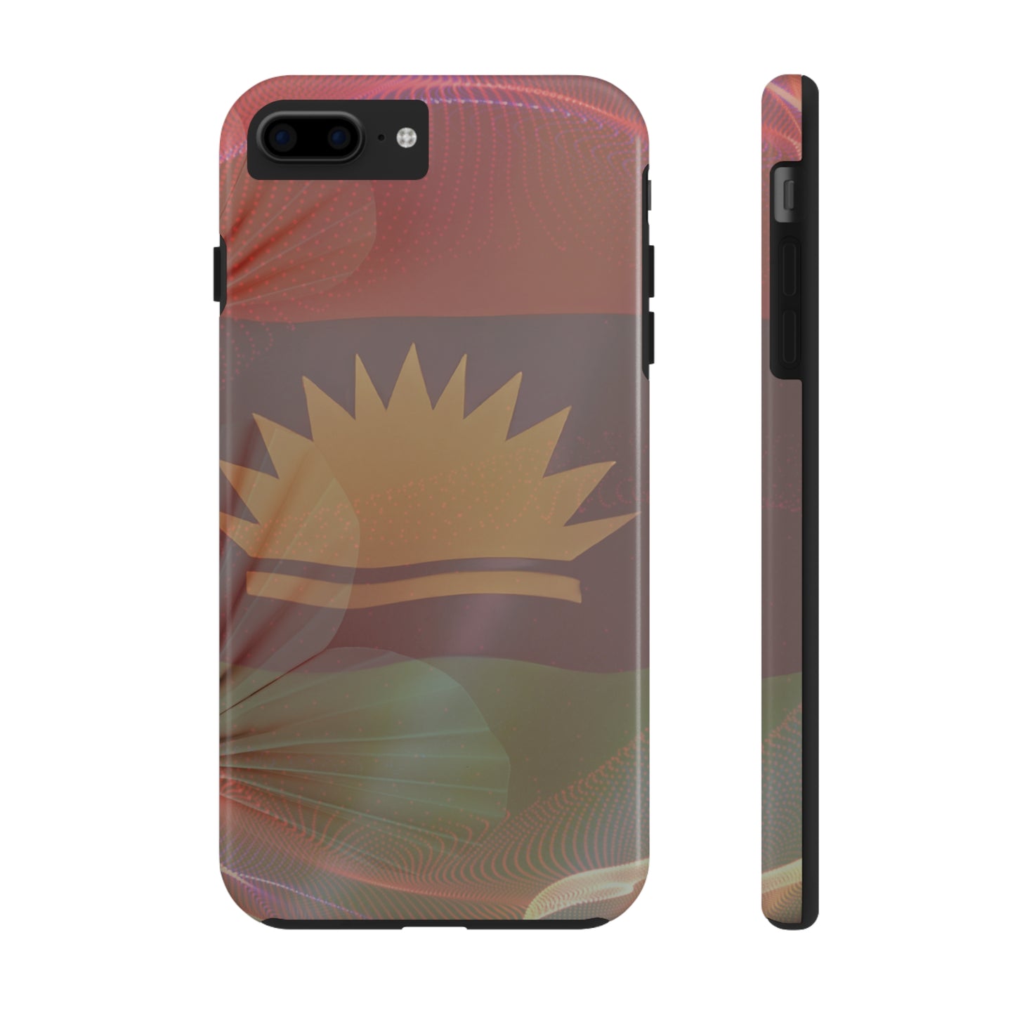 United States of Biafra Flag Flower Blend 2 - Tough iPhone Cases (iPhone 7, 8, X, 11, 12, 13, 14, 15)