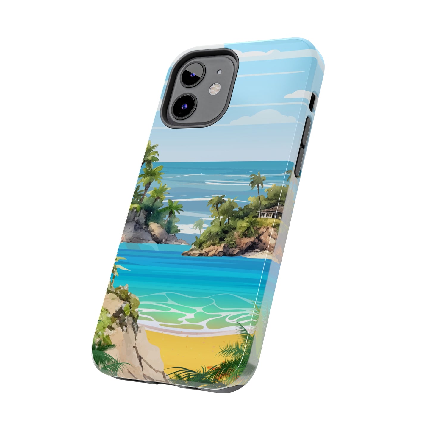 Island - Tough iPhone Cases (iPhone 7, 8, X, 11, 12, 13, 14, 15)