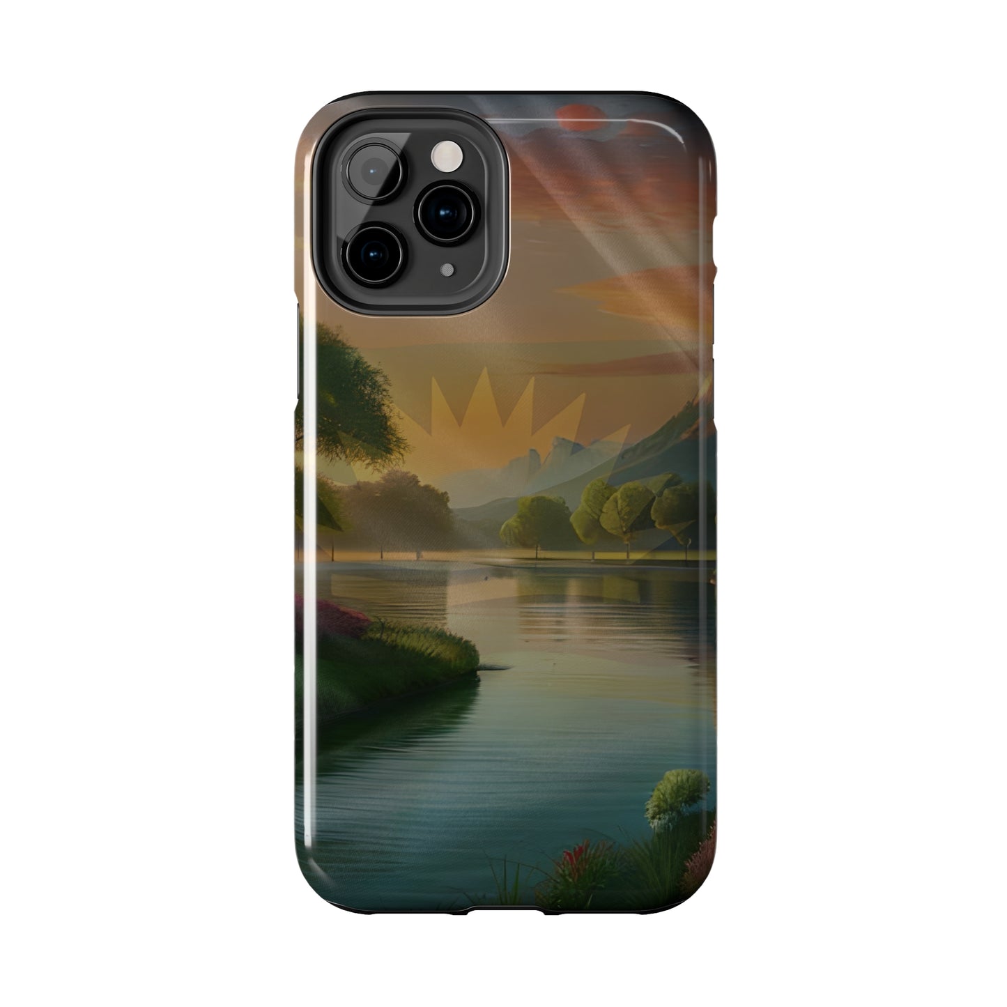 Neighborhood Pond, United States of Biafra - Tough iPhone Cases (iPhone 7, 8, X, 11, 12, 13, 14, 15)