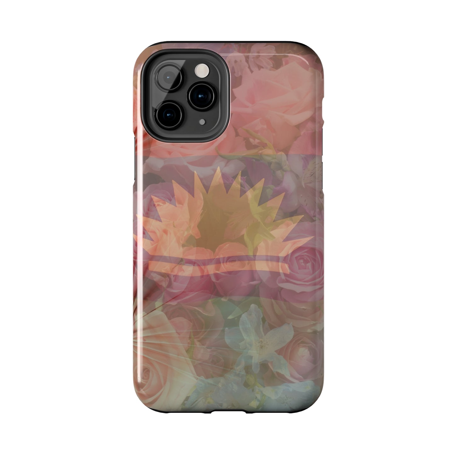 United States of Biafra Flag Flower Blend 3 - Tough iPhone Cases (iPhone 7, 8, X, 11, 12, 13, 14, 15)