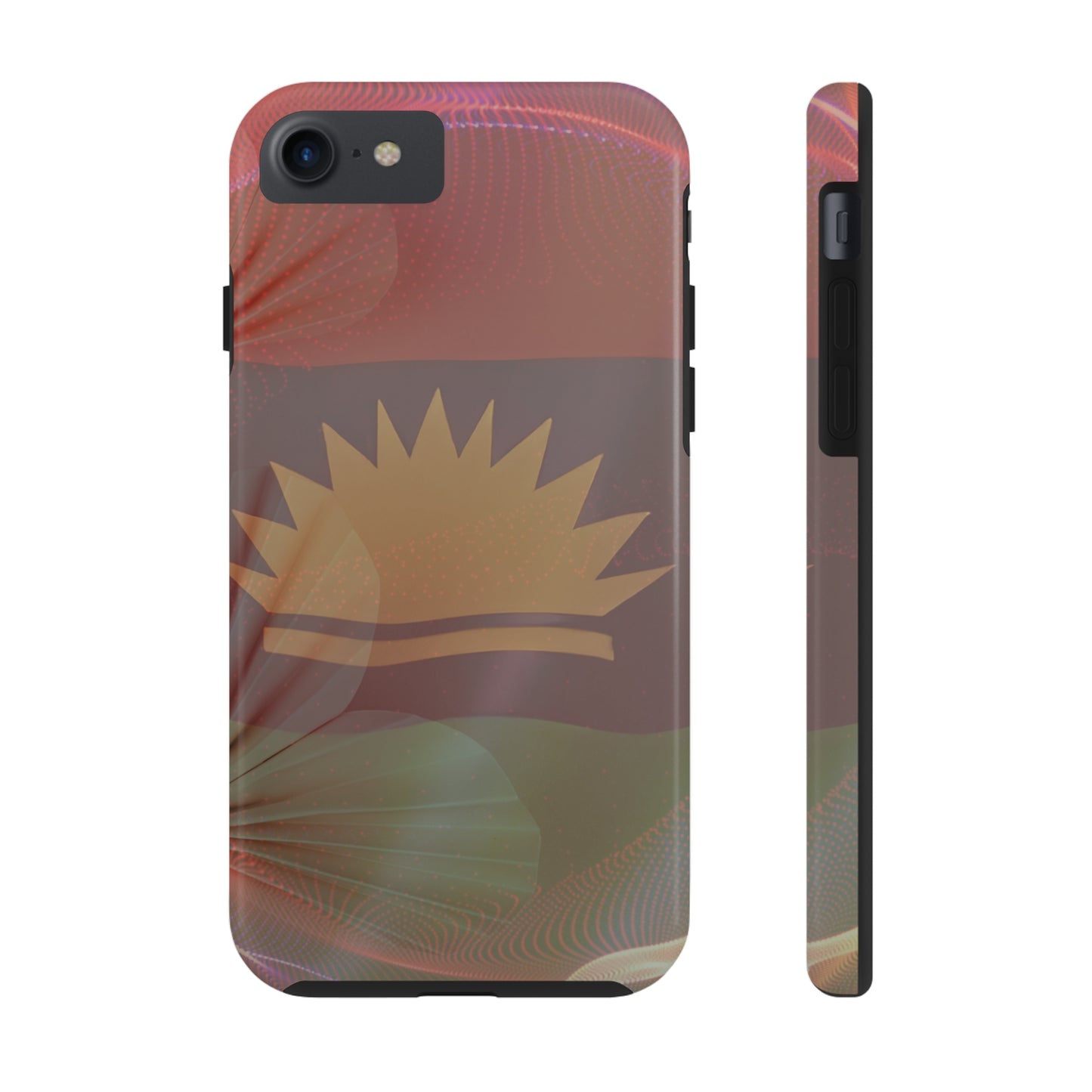 United States of Biafra Flag Flower Blend 2 - Tough iPhone Cases (iPhone 7, 8, X, 11, 12, 13, 14, 15)