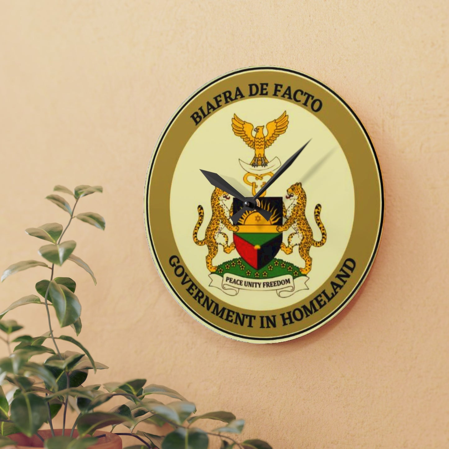 Biafra De Facto Acrylic Wall Clock