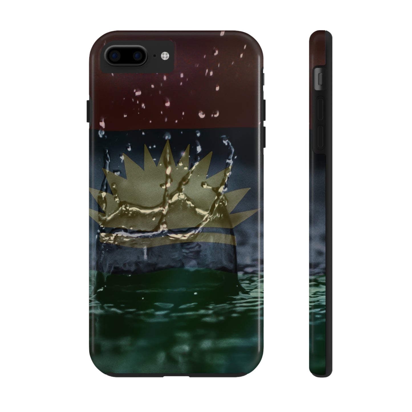 Rain Droplets, United States of Biafra - Tough iPhone Cases (iPhone 7, 8, X, 11, 12, 13, 14, 15)