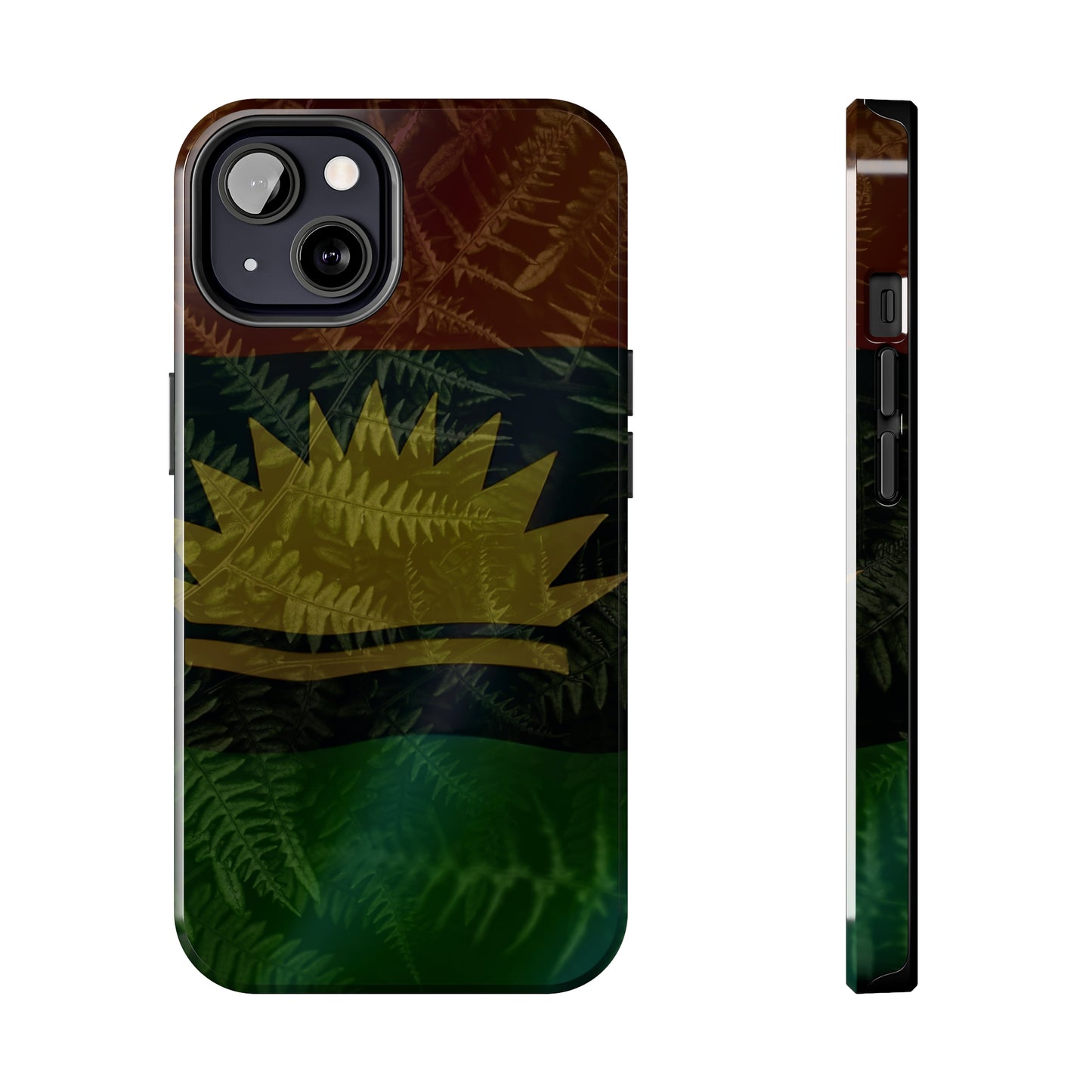 United States of Biafra Flag Plant Leaves - Tough iPhone Cases (iPhone 7, 8, X, 11, 12, 13, 14, 15)