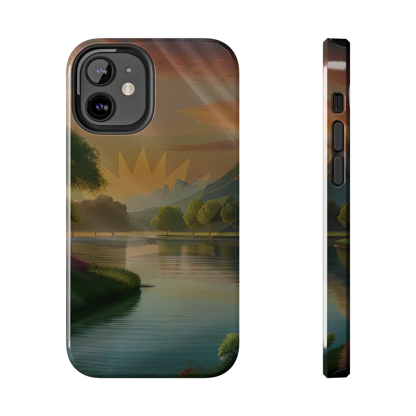Neighborhood Pond, United States of Biafra - Tough iPhone Cases (iPhone 7, 8, X, 11, 12, 13, 14, 15)