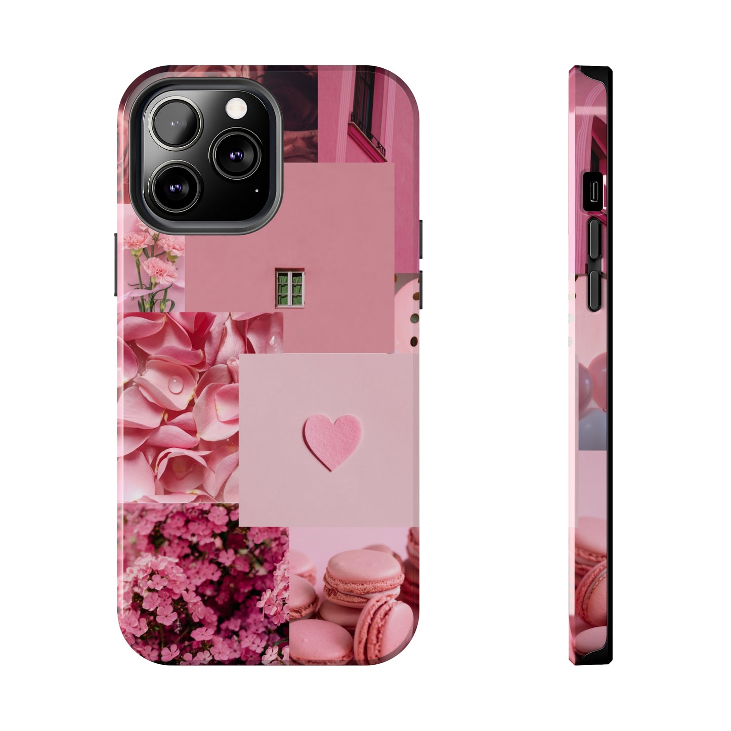 Pink Flowers - Tough iPhone Cases (iPhone 7, 8, X, 11, 12, 13, 14, 15)