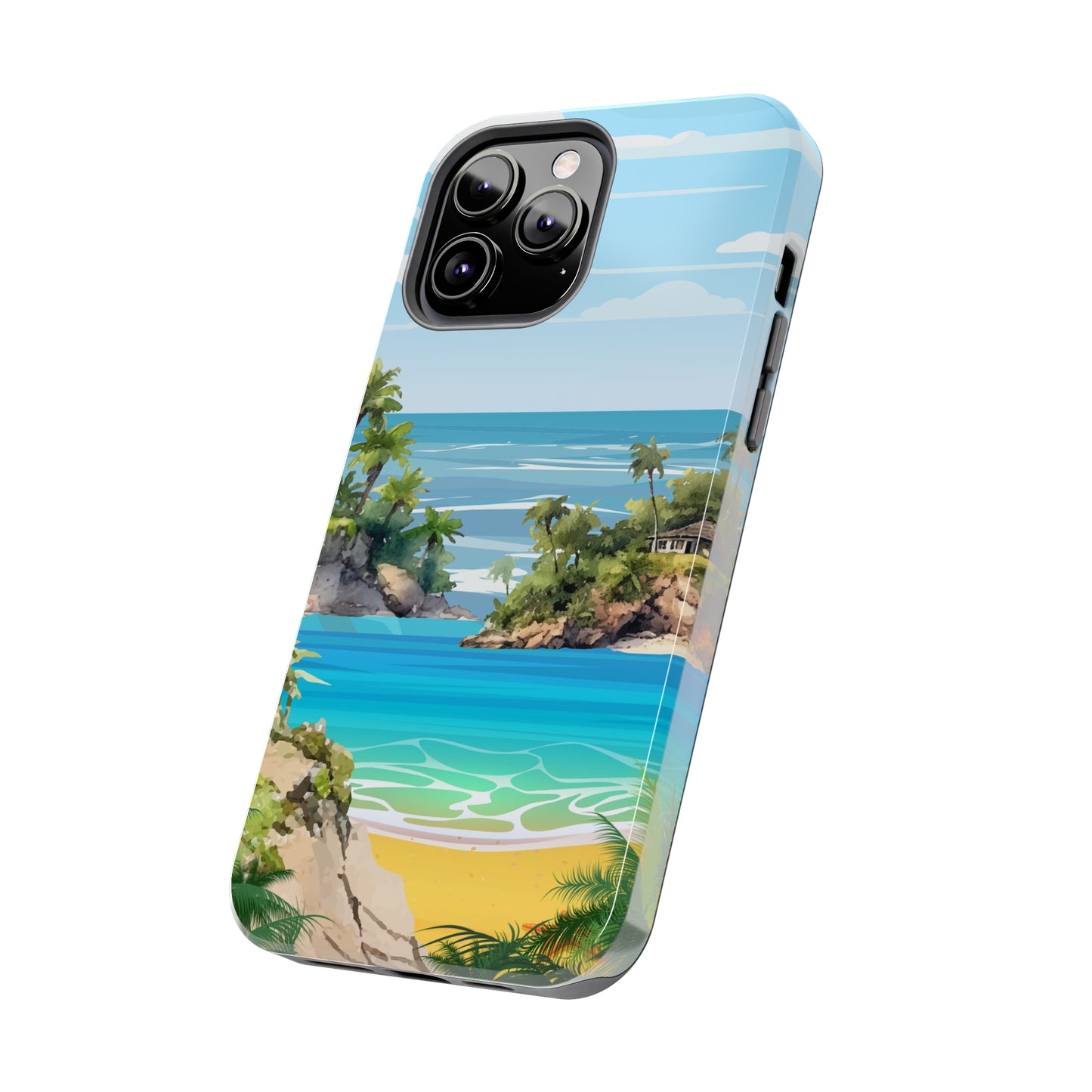 Island - Tough iPhone Cases (iPhone 7, 8, X, 11, 12, 13, 14, 15)