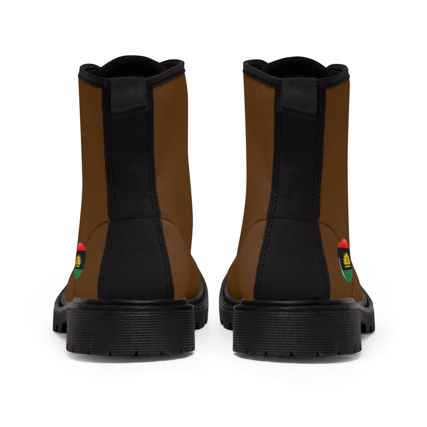 Brown Men's Canvas Boots