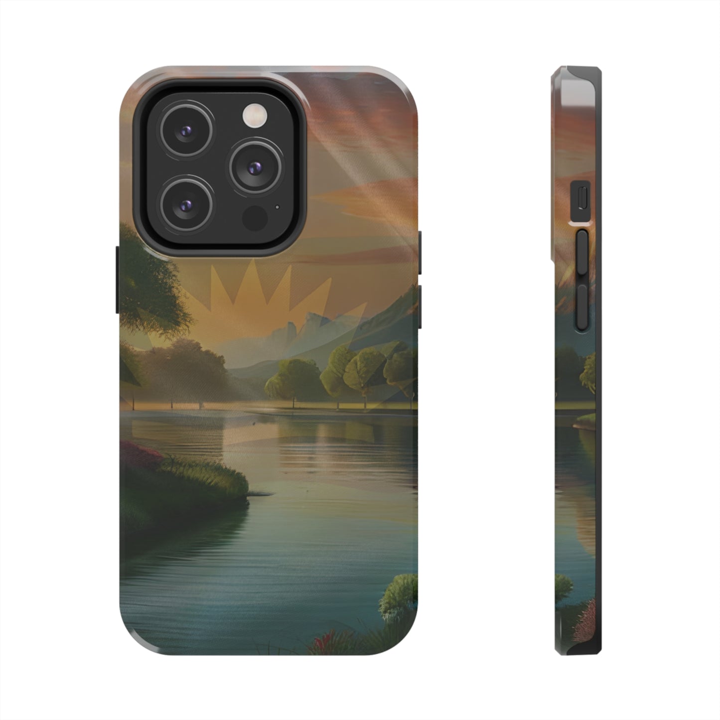Neighborhood Pond, United States of Biafra - Tough iPhone Cases (iPhone 7, 8, X, 11, 12, 13, 14, 15)