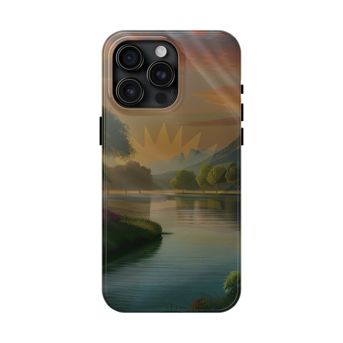 Neighborhood Pond, United States of Biafra - Tough iPhone Cases (iPhone 7, 8, X, 11, 12, 13, 14, 15)