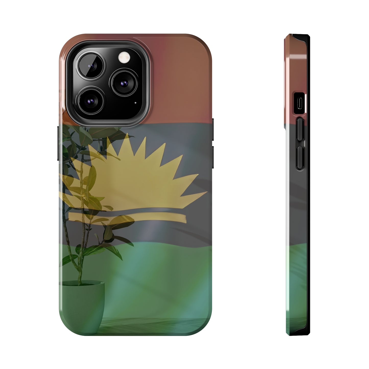 United States of Biafra Flag Plant Vase - Tough iPhone Cases (iPhone 7, 8, X, 11, 12, 13, 14, 15)