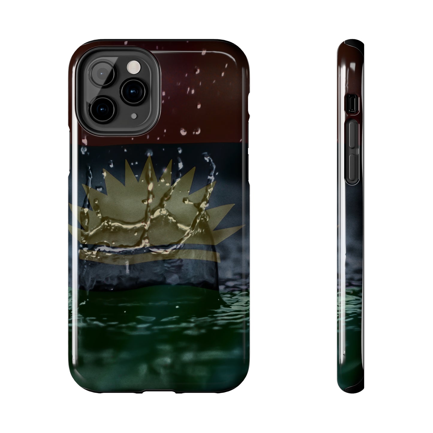 Rain Droplets, United States of Biafra - Tough iPhone Cases (iPhone 7, 8, X, 11, 12, 13, 14, 15)