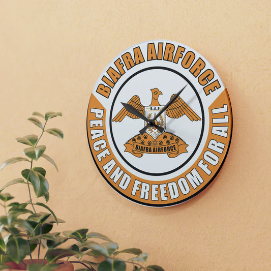Biafra Air Force Acrylic Wall Clock