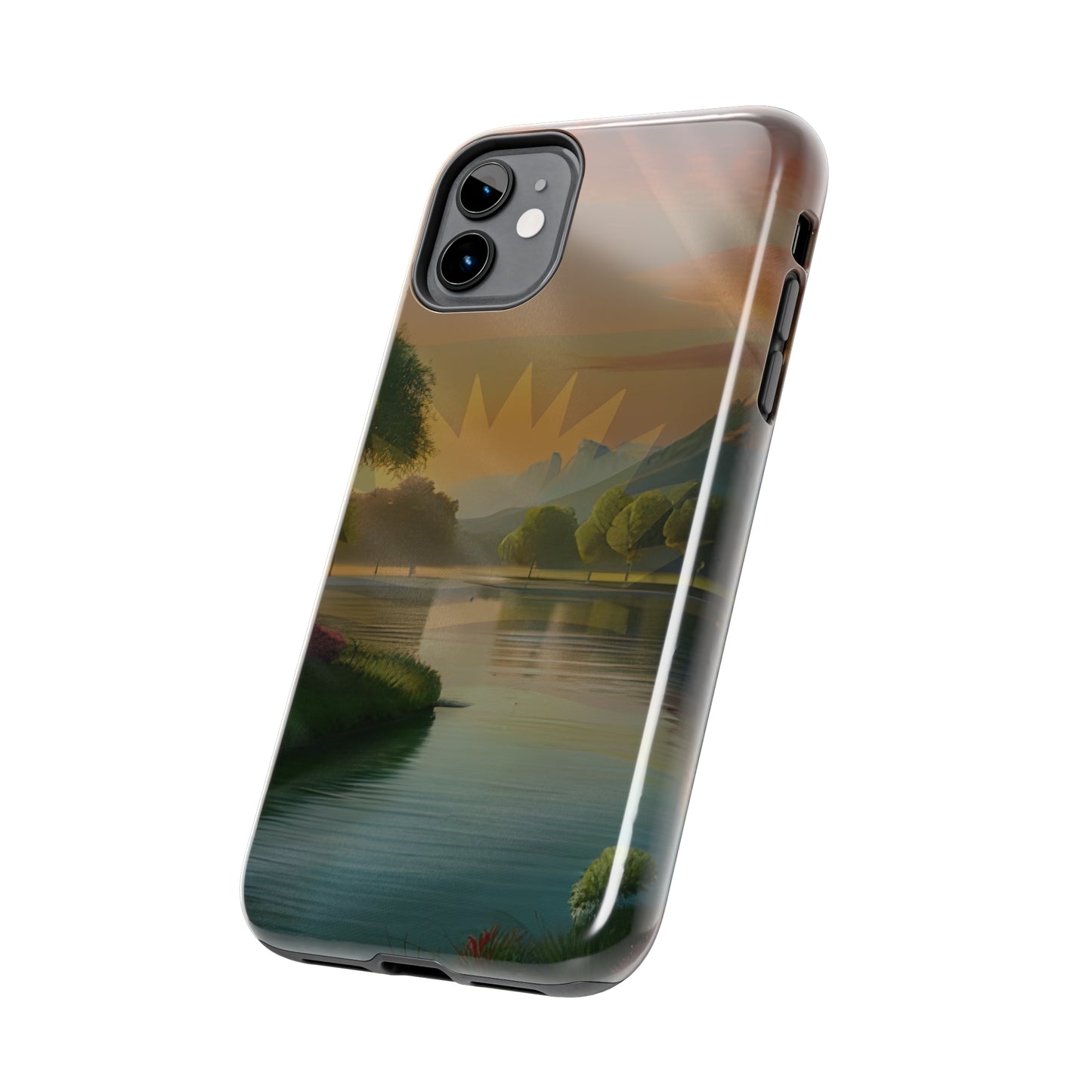 Neighborhood Pond, United States of Biafra - Tough iPhone Cases (iPhone 7, 8, X, 11, 12, 13, 14, 15)