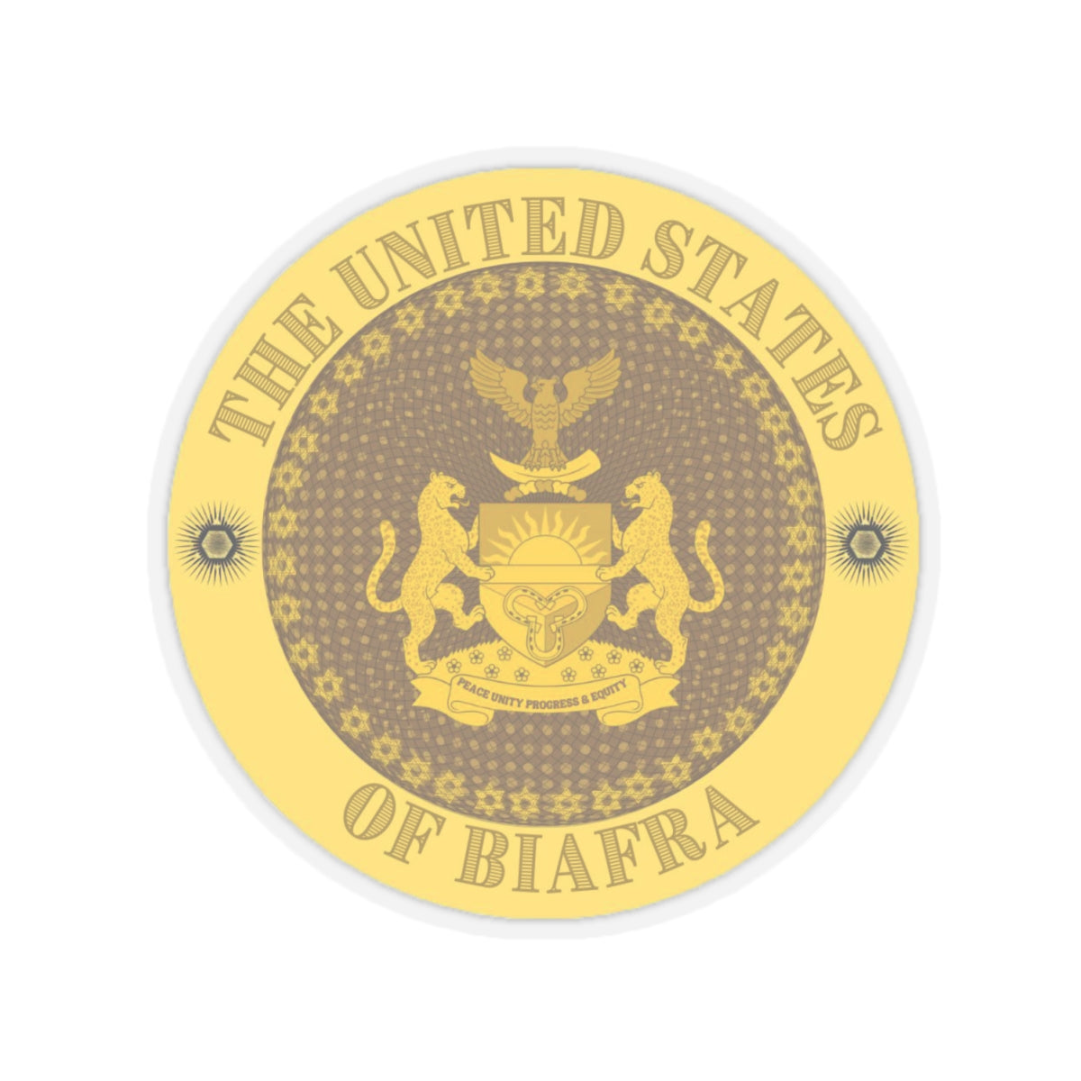 United States of Biafra Kiss-Cut Stickers