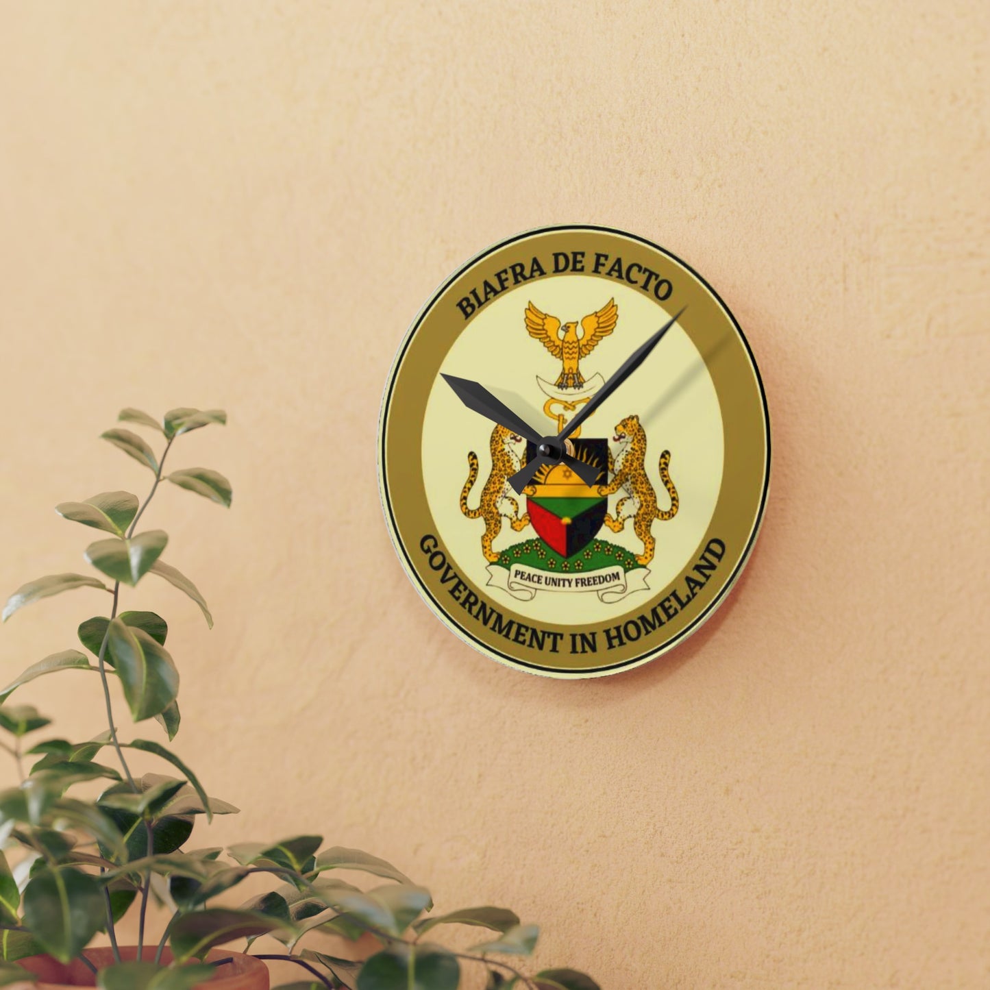 Biafra De Facto Acrylic Wall Clock