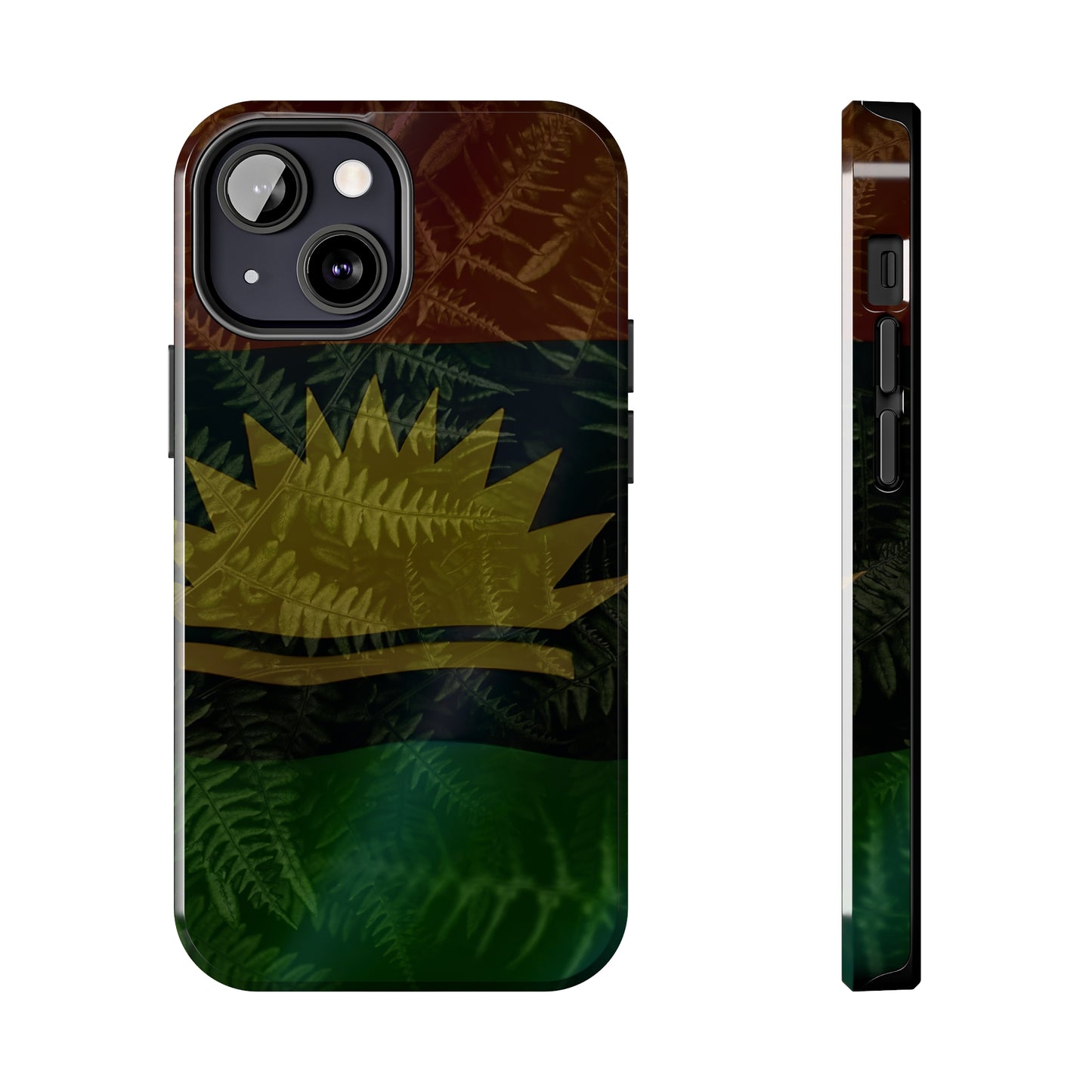 United States of Biafra Flag Plant Leaves - Tough iPhone Cases (iPhone 7, 8, X, 11, 12, 13, 14, 15)