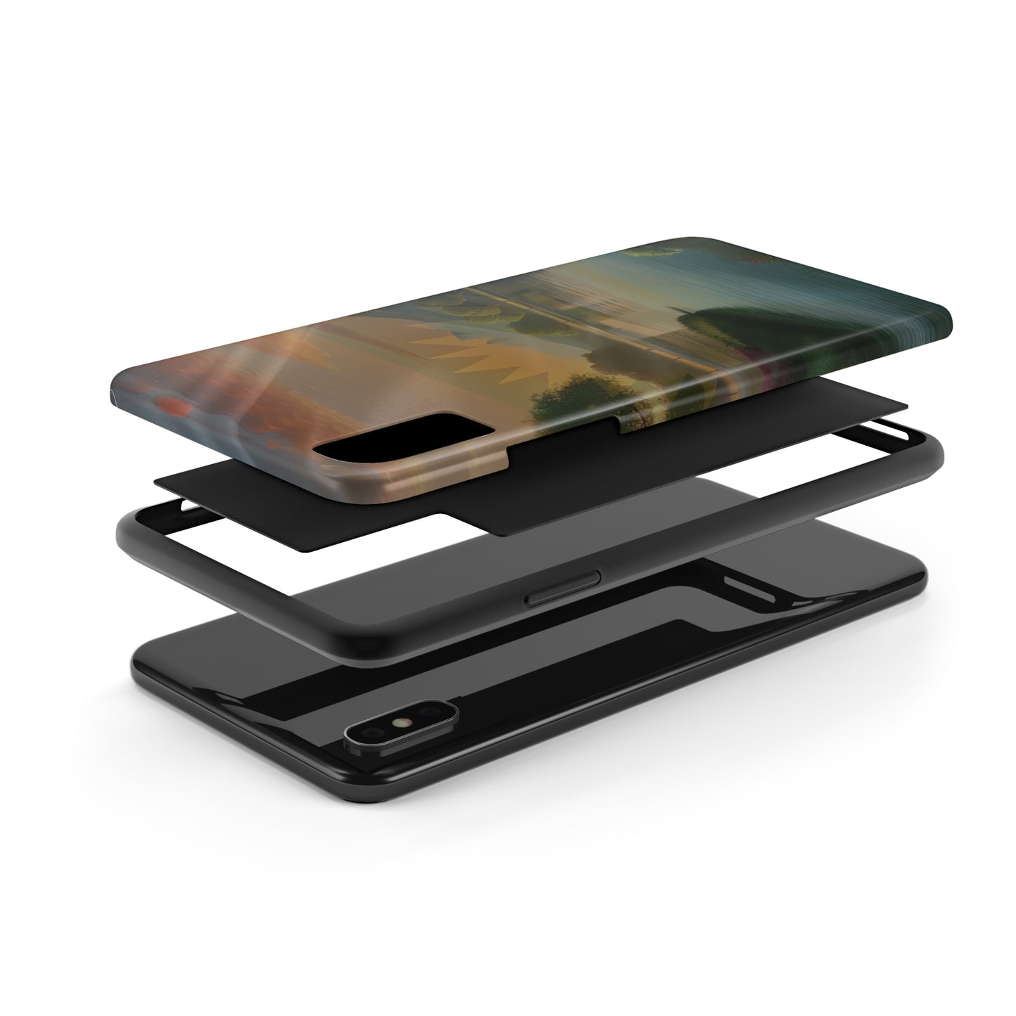 Neighborhood Pond, United States of Biafra - Tough iPhone Cases (iPhone 7, 8, X, 11, 12, 13, 14, 15)
