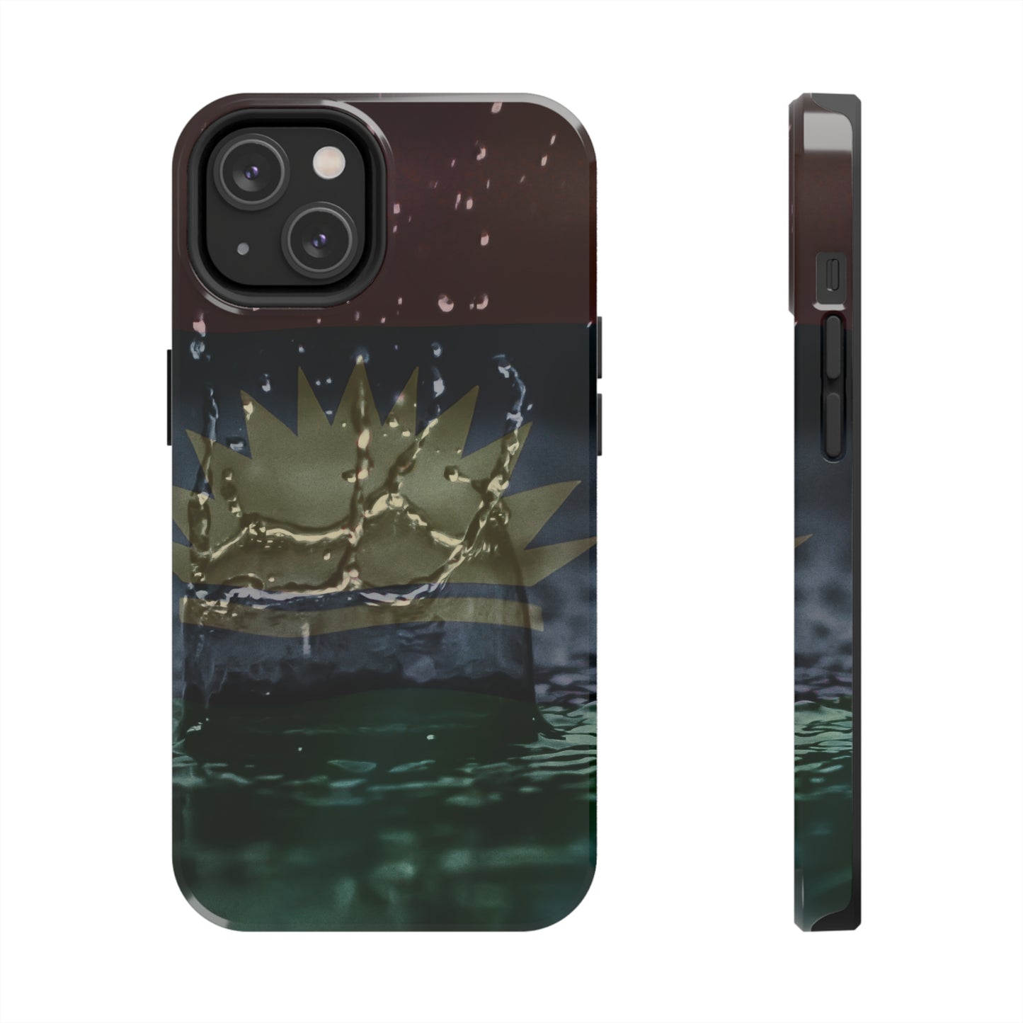 Rain Droplets, United States of Biafra - Tough iPhone Cases (iPhone 7, 8, X, 11, 12, 13, 14, 15)