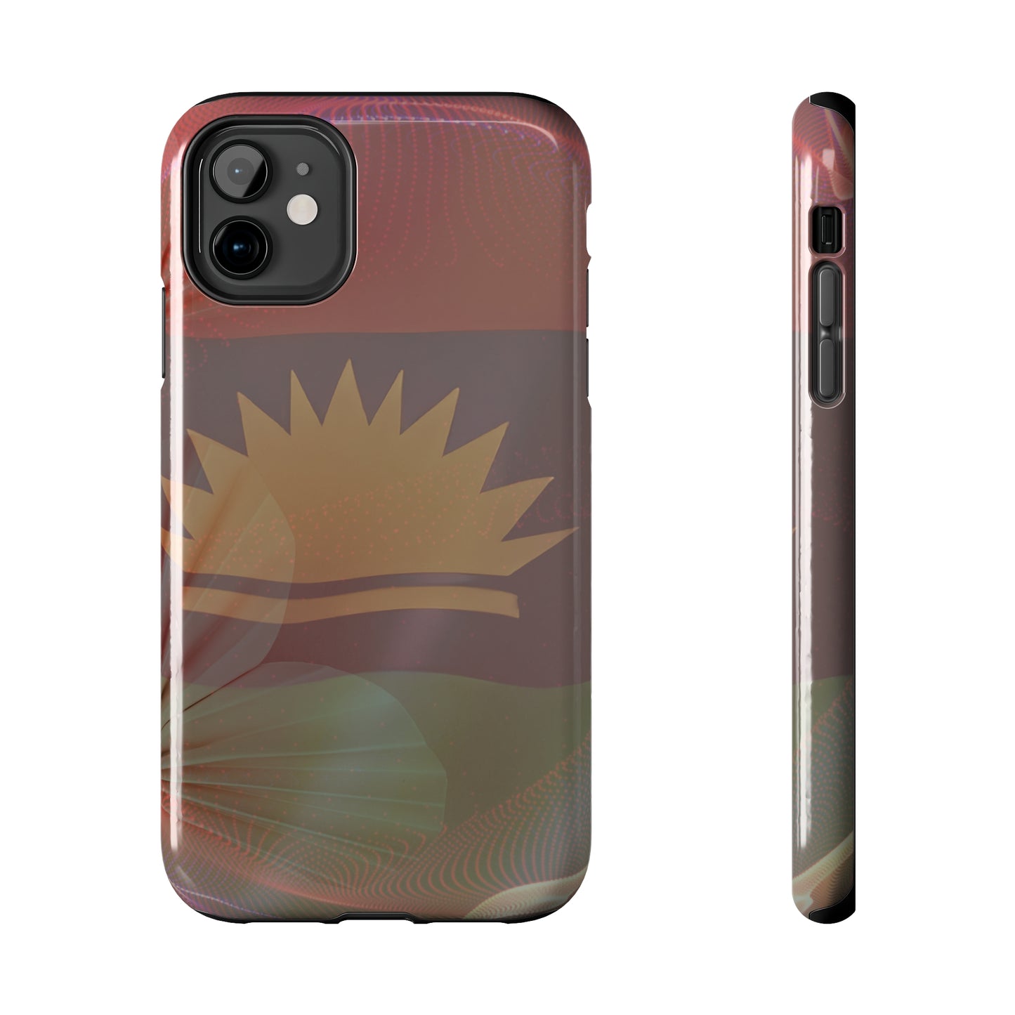United States of Biafra Flag Flower Blend 2 - Tough iPhone Cases (iPhone 7, 8, X, 11, 12, 13, 14, 15)