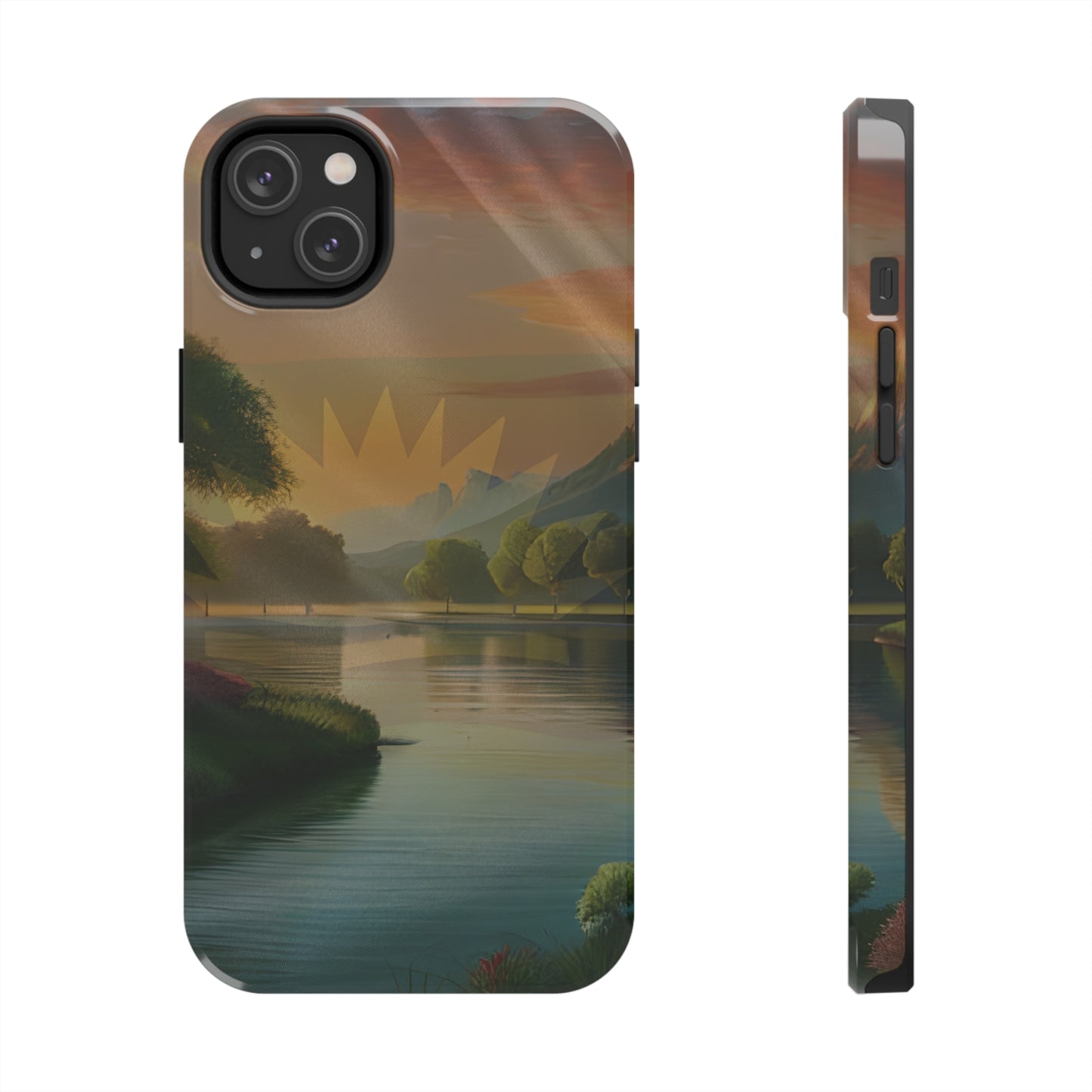 Neighborhood Pond, United States of Biafra - Tough iPhone Cases (iPhone 7, 8, X, 11, 12, 13, 14, 15)