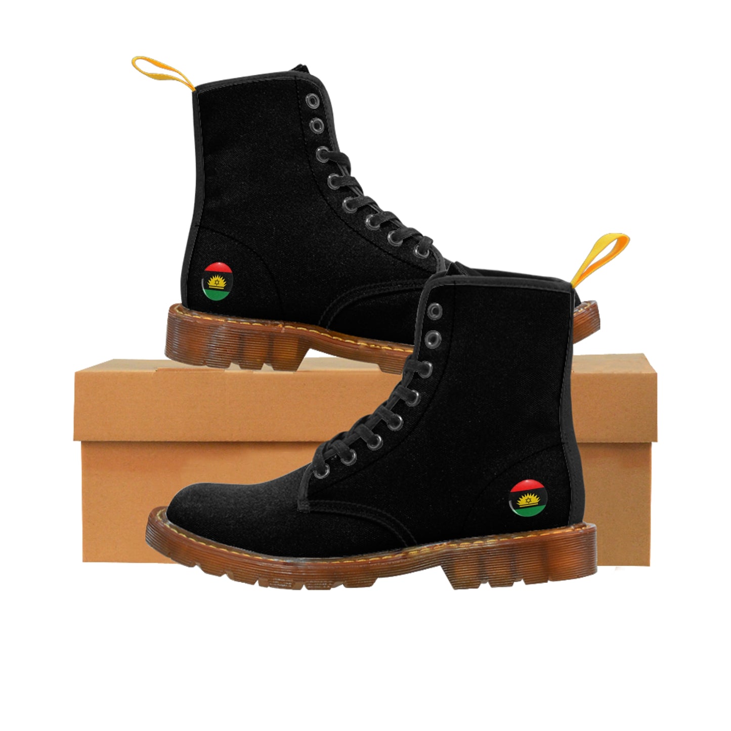 Black Men's Canvas Boots
