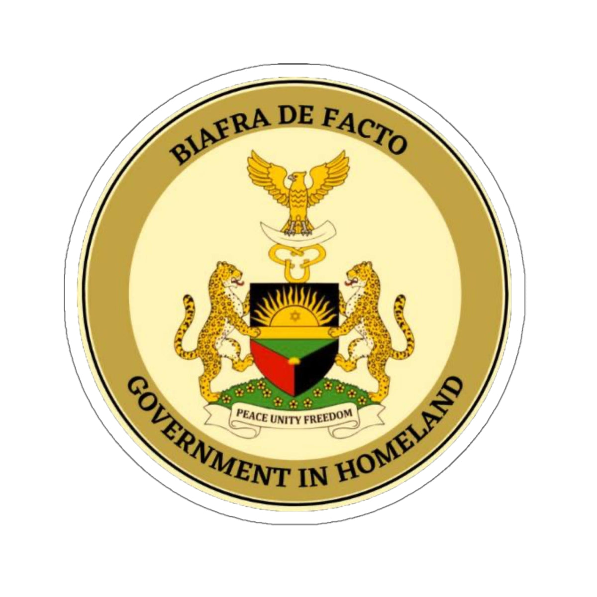 Biafra De Facto Kiss-Cut Stickers