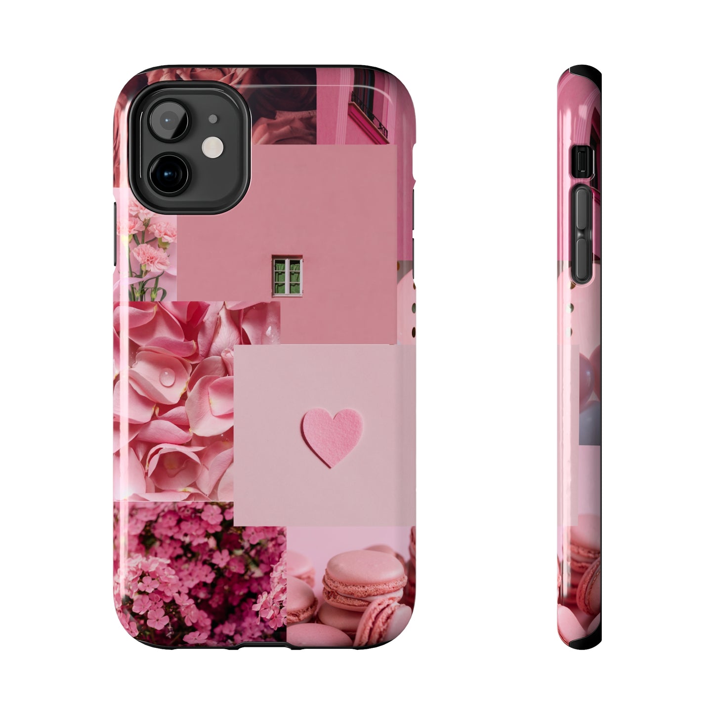 Pink Flowers - Tough iPhone Cases (iPhone 7, 8, X, 11, 12, 13, 14, 15)