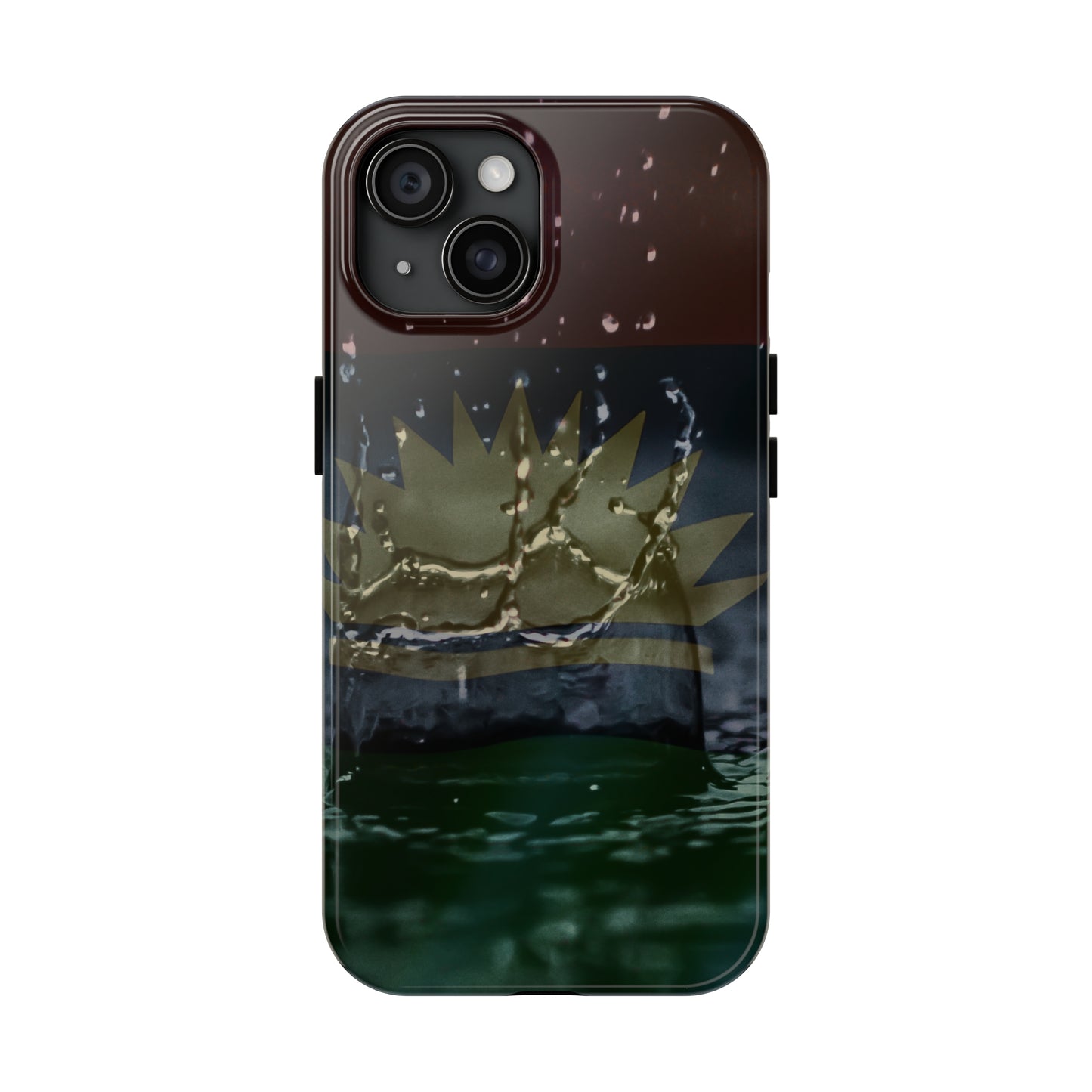Rain Droplets, United States of Biafra - Tough iPhone Cases (iPhone 7, 8, X, 11, 12, 13, 14, 15)
