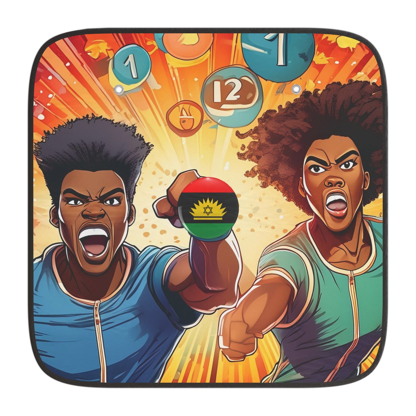Push Through Together Biafra Car Sun Shades