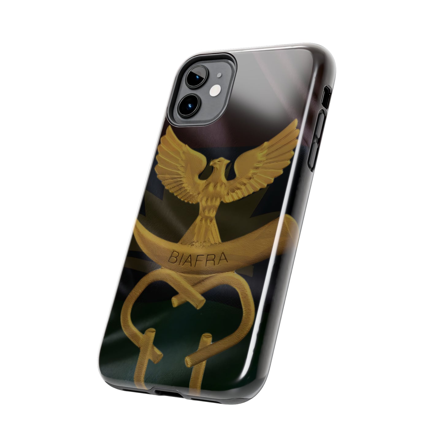 Biafra Liberation Army Logo Gold - Tough iPhone Cases (iPhone 7, 8, X, 11, 12, 13, 14, 15)