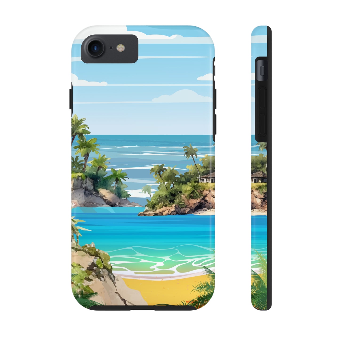 Island - Tough iPhone Cases (iPhone 7, 8, X, 11, 12, 13, 14, 15)