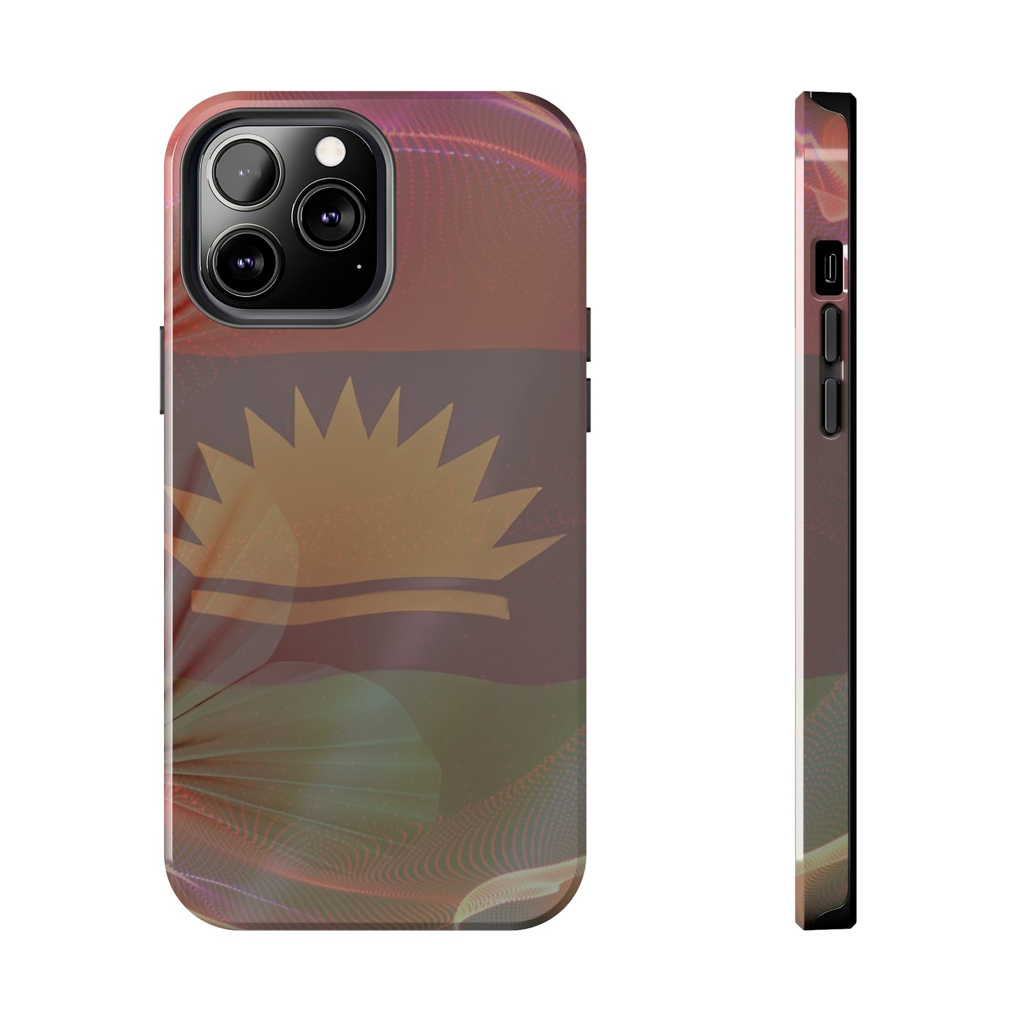United States of Biafra Flag Flower Blend 2 - Tough iPhone Cases (iPhone 7, 8, X, 11, 12, 13, 14, 15)