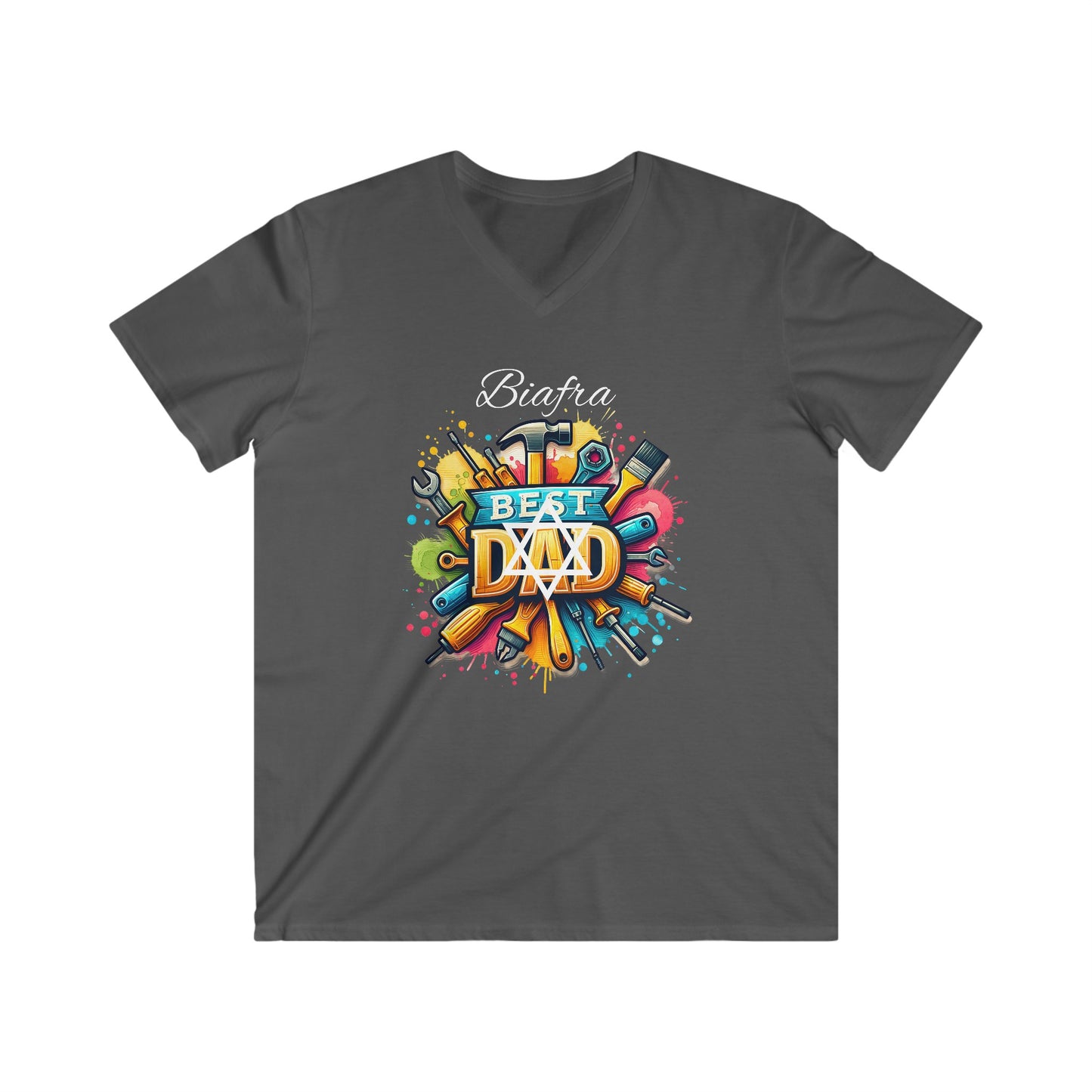 Biafra Best Dad V-Neck (USA)