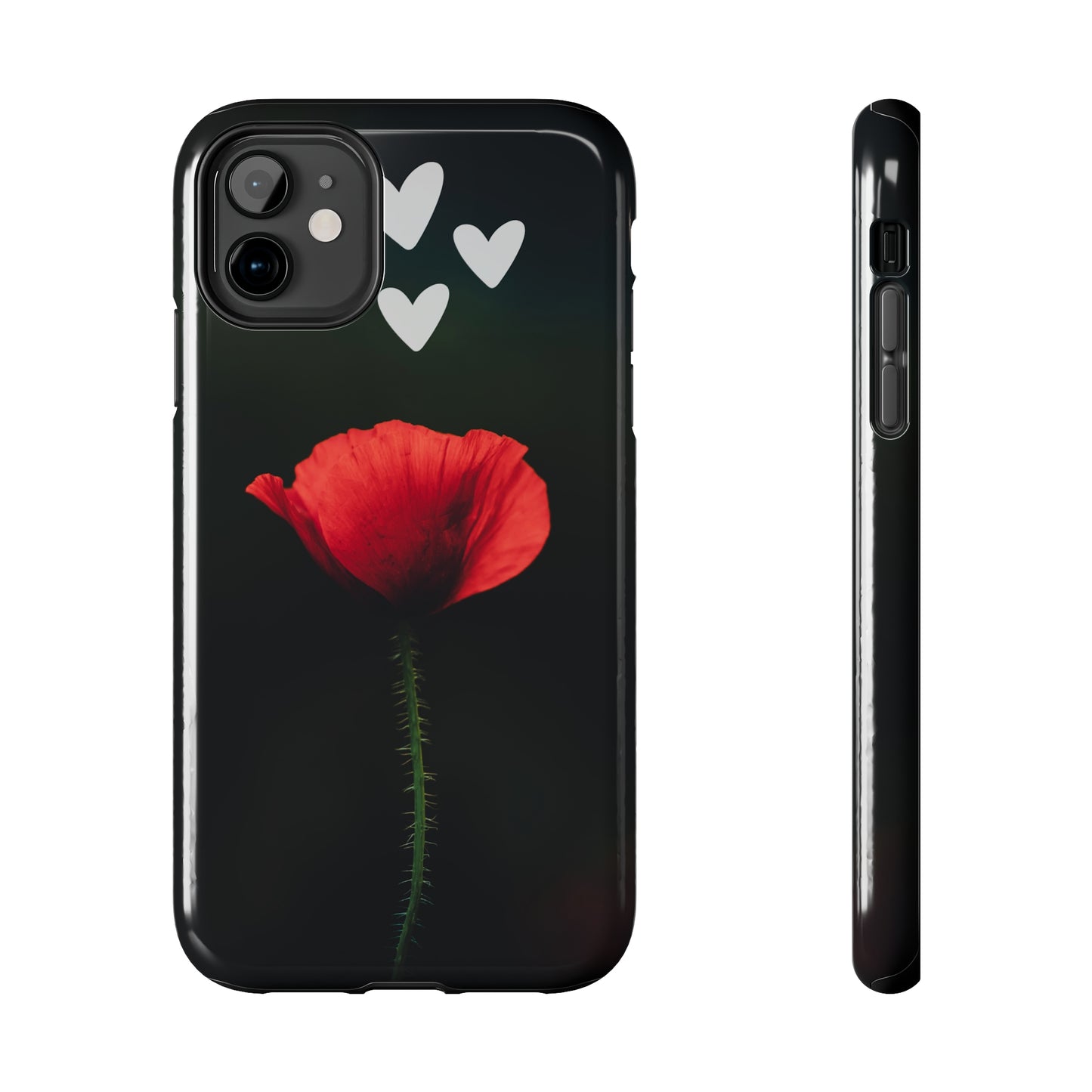 Red Rose - Tough iPhone Cases (iPhone 7, 8, X, 11, 12, 13, 14, 15)